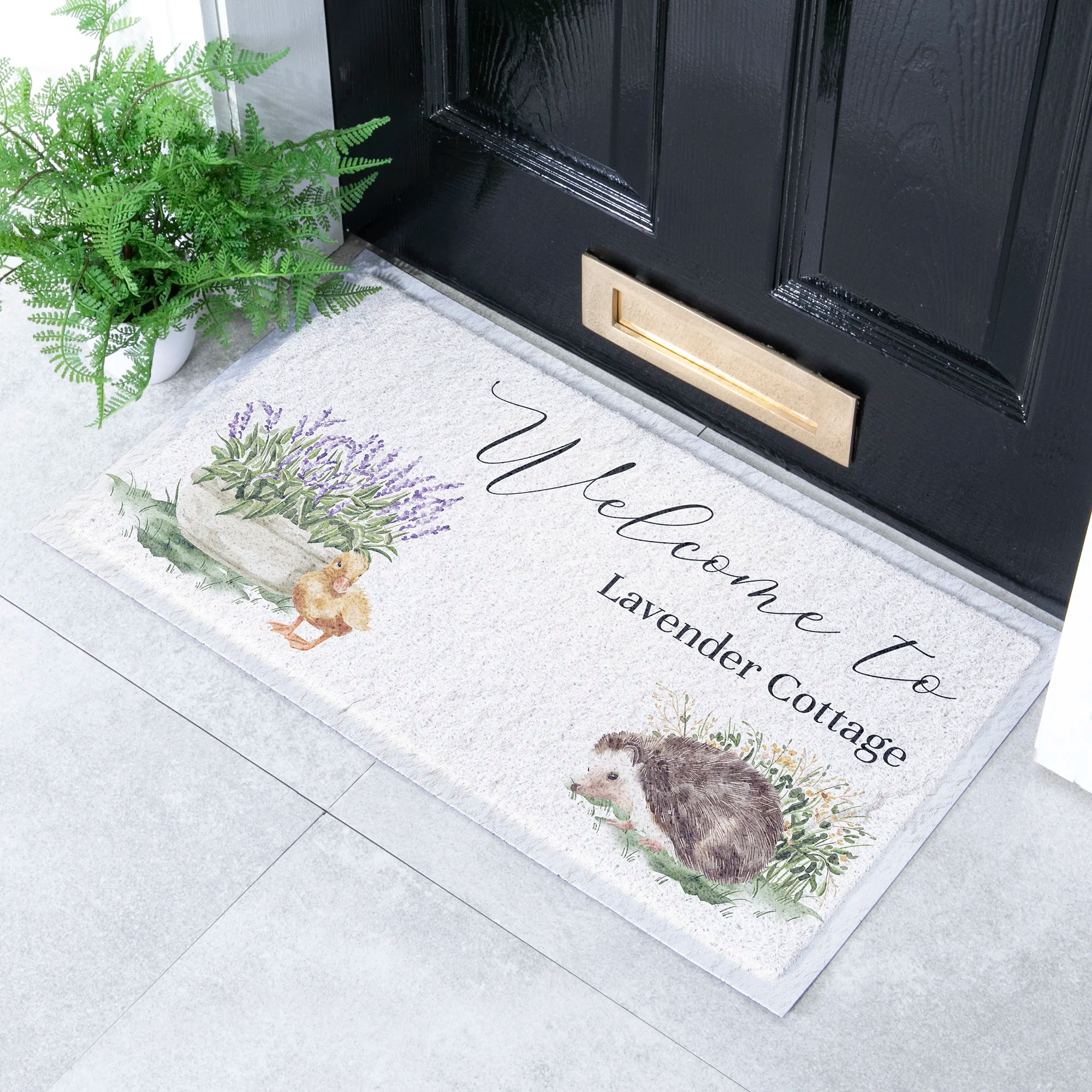 Personalised Hedgehog Doormat
