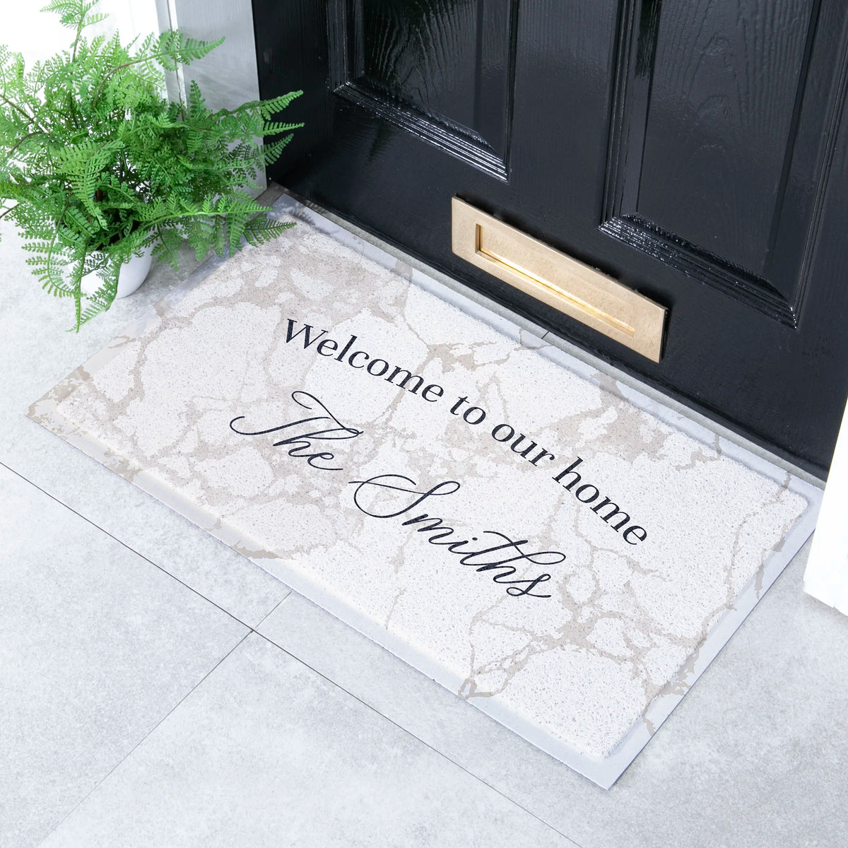 Surname Marble Doormat