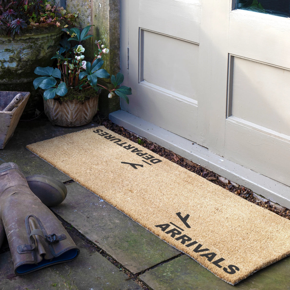 Arrivals Departures Doormat (120 x 40cm)