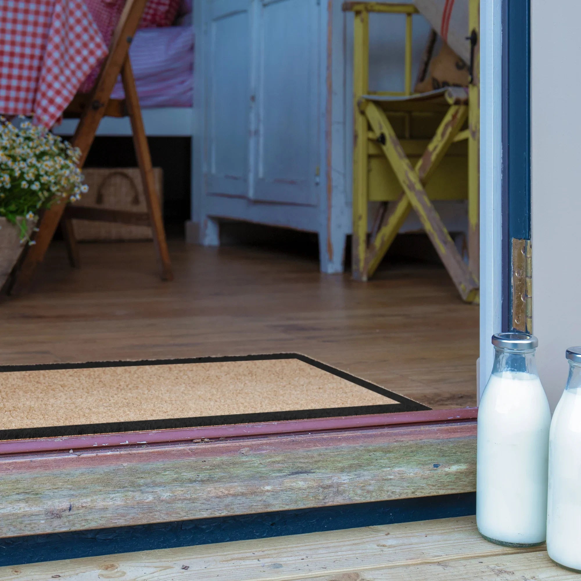 Black Border Doormat
