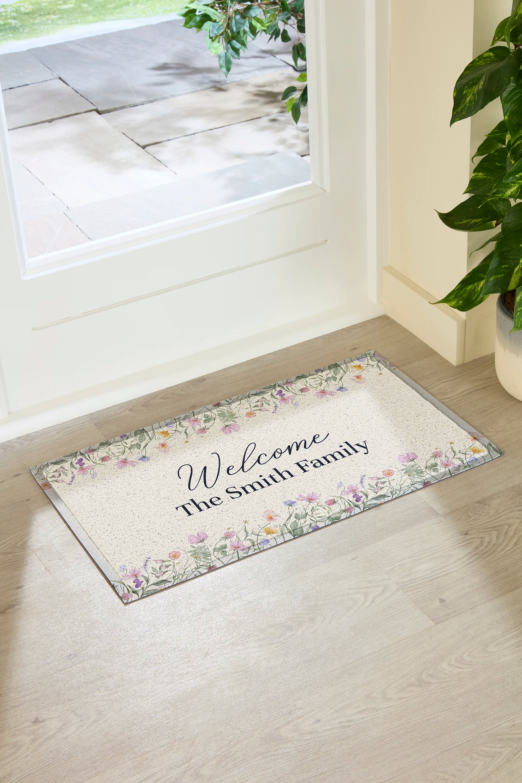 Welcome To The Family Custom Outdoor Doormat