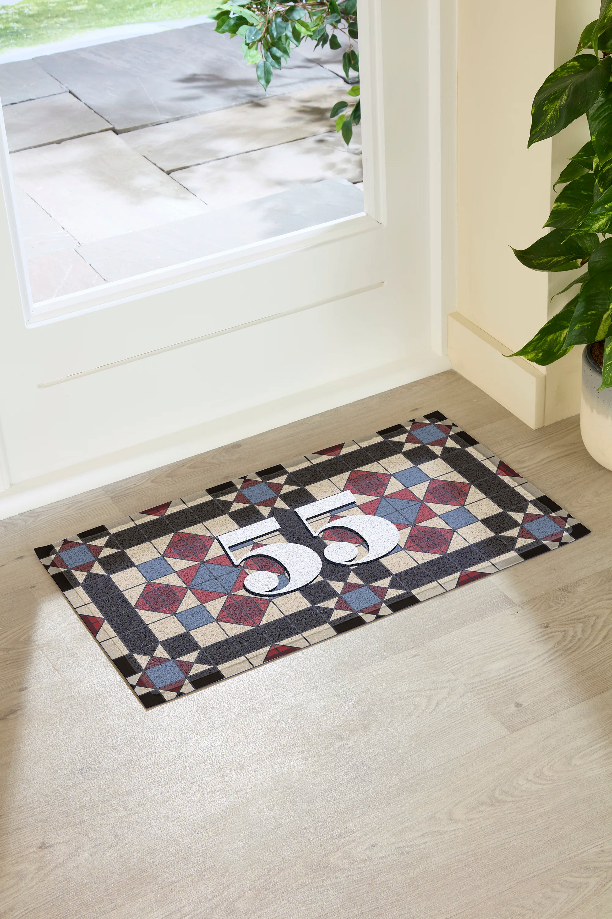 Mosaic Tile Custom House Number Doormat