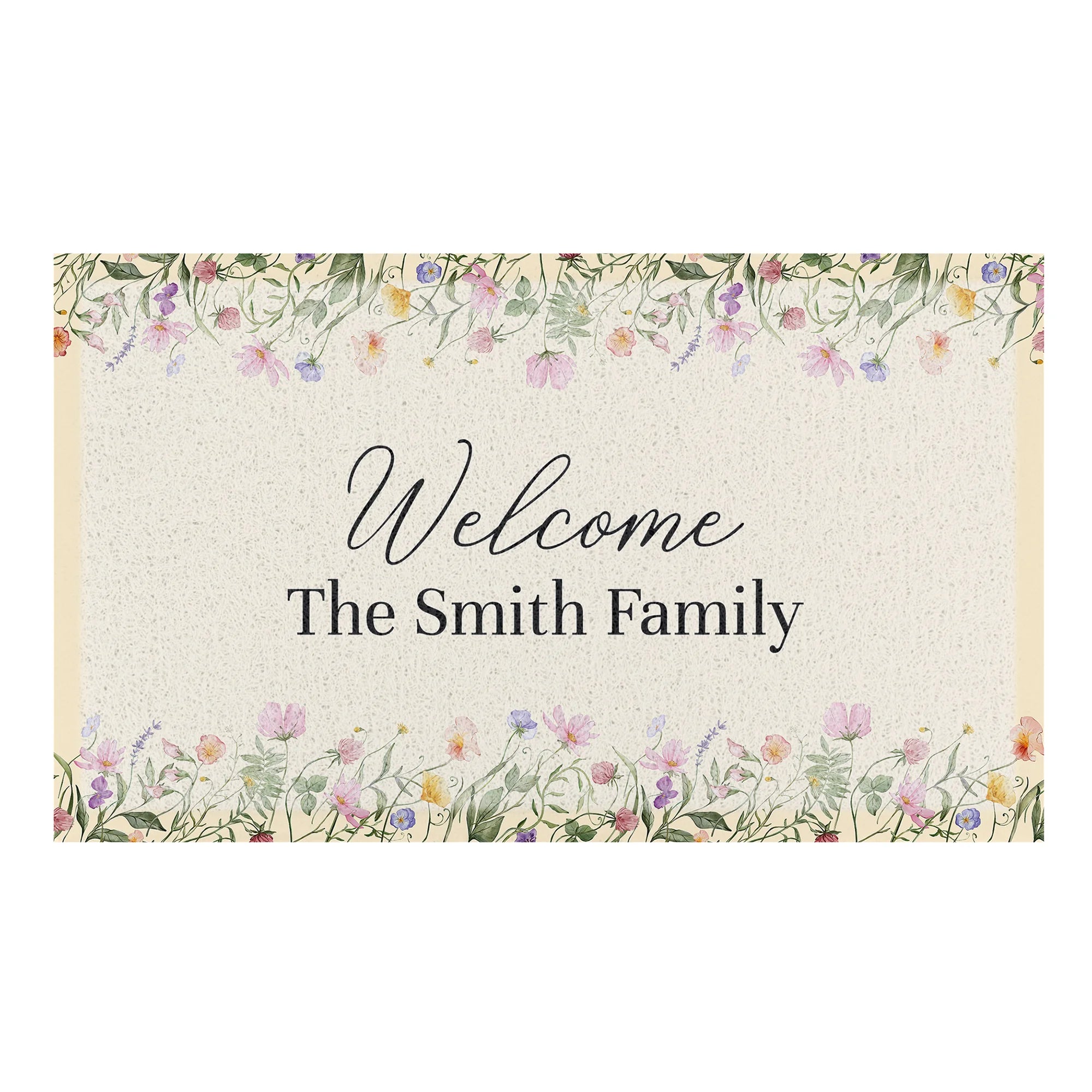Welcome To The Family Custom Outdoor Doormat