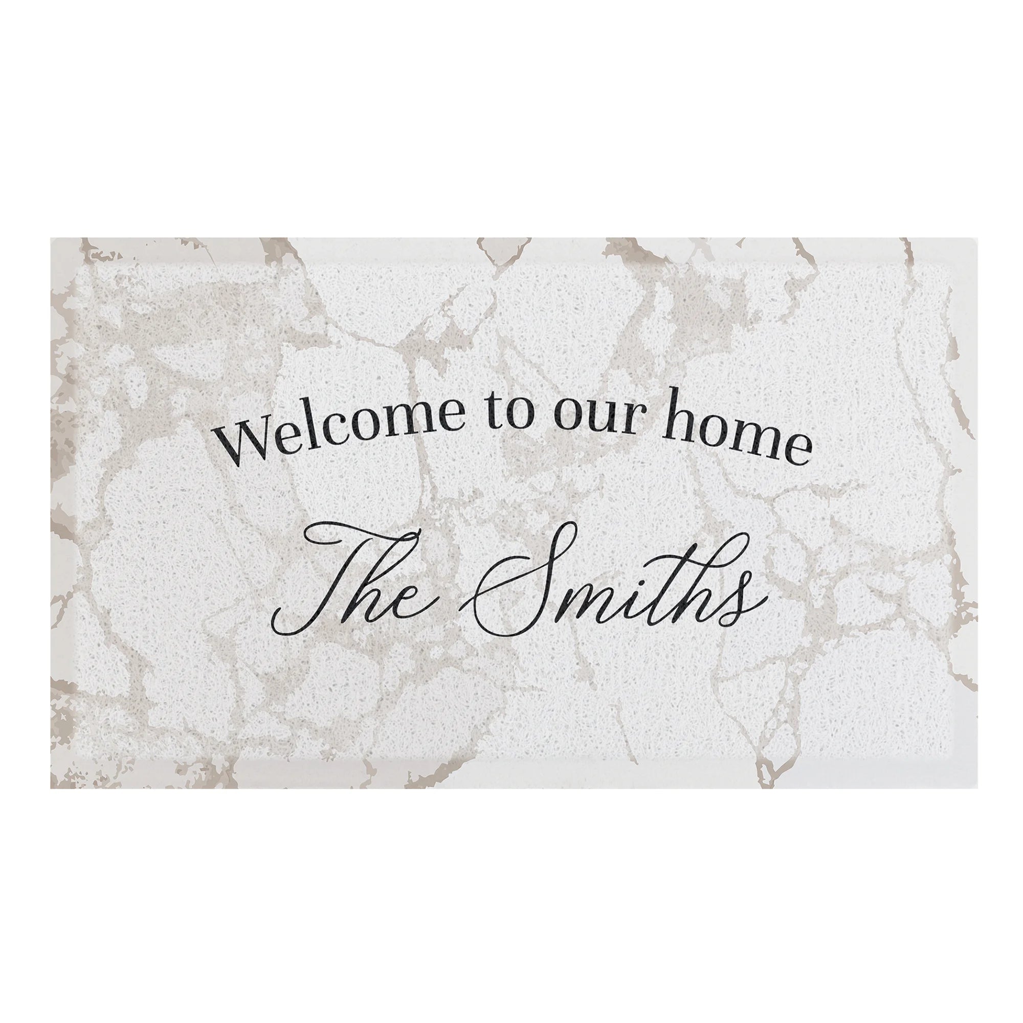 Personalised Marble Outdoor Doormat