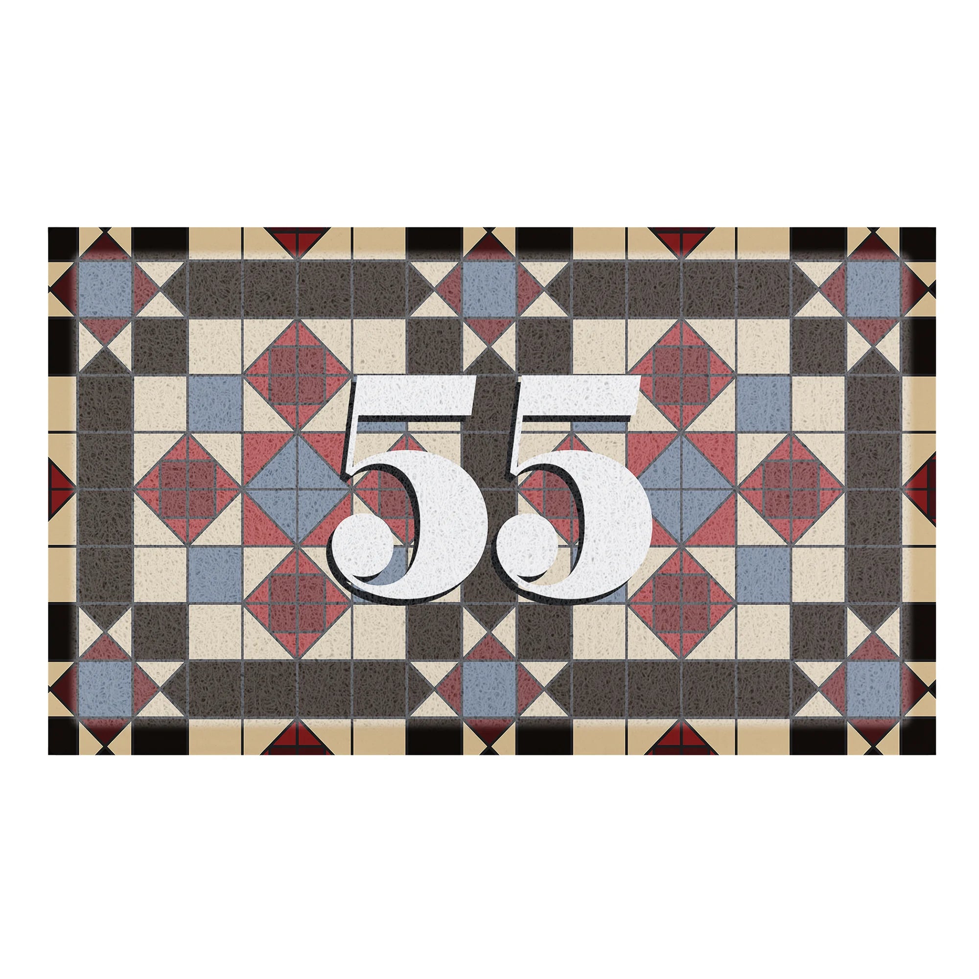Mosaic Tile Custom House Number Doormat