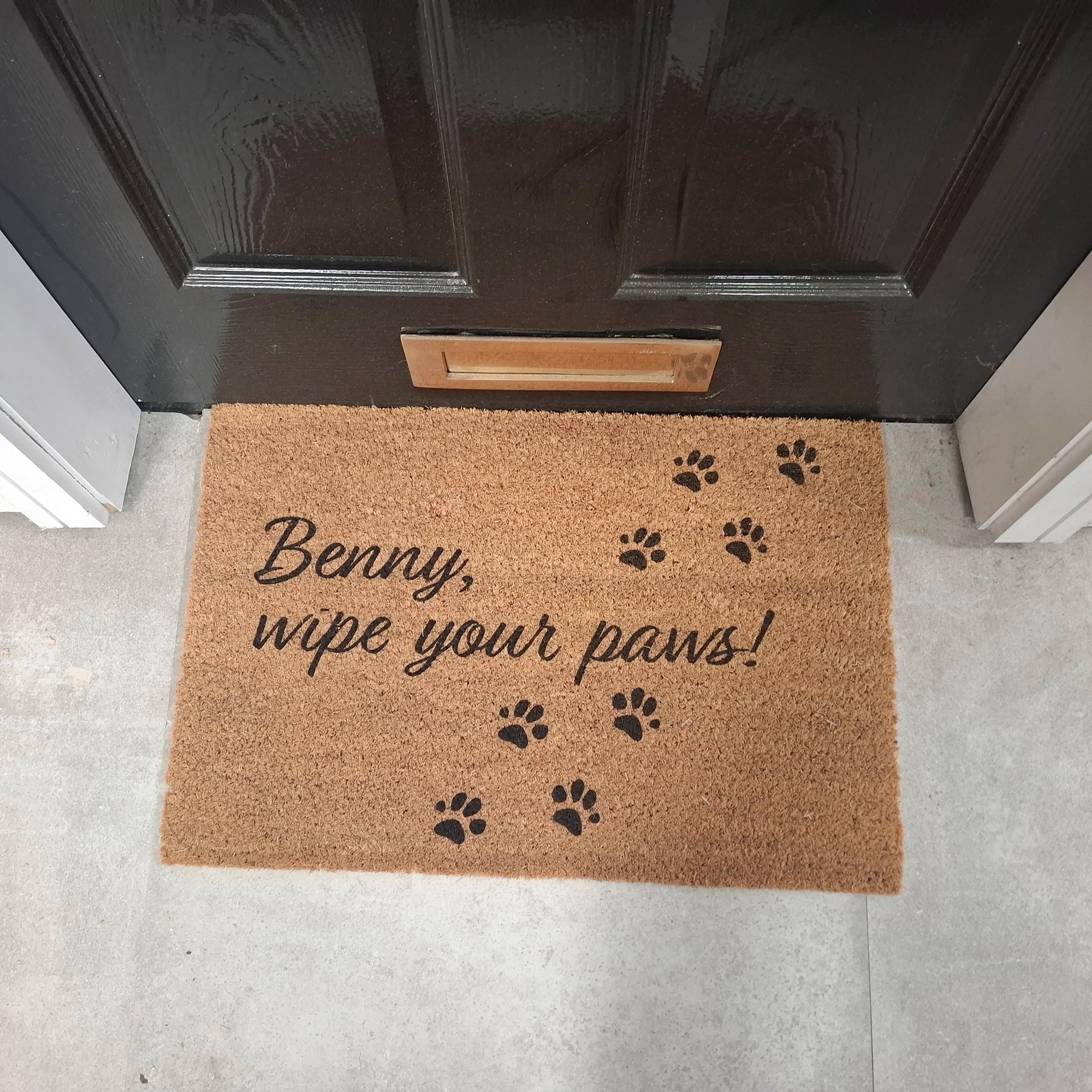 Dog Wipe Your Paws Custom Doormat