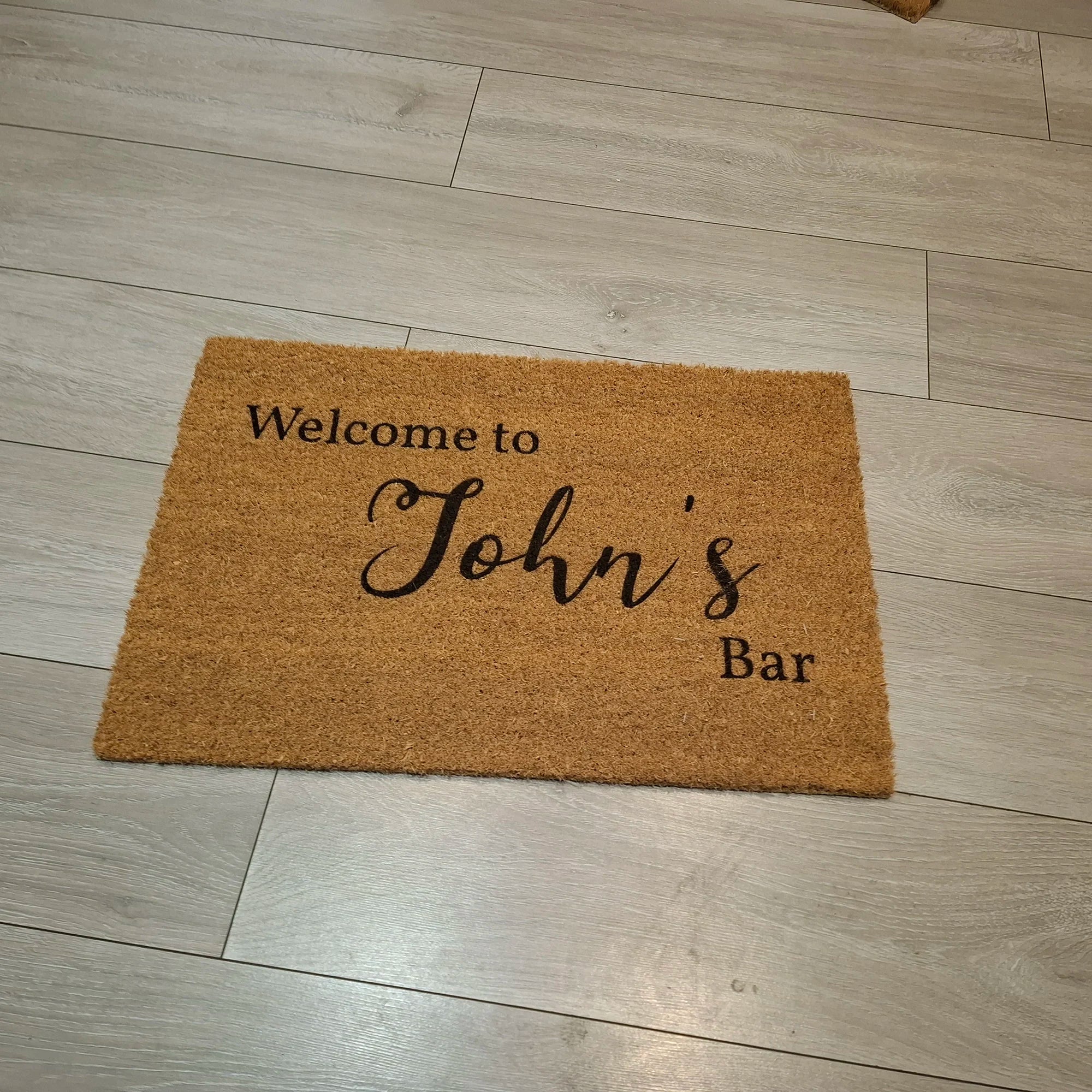 Man Bar Personalised Door Mat