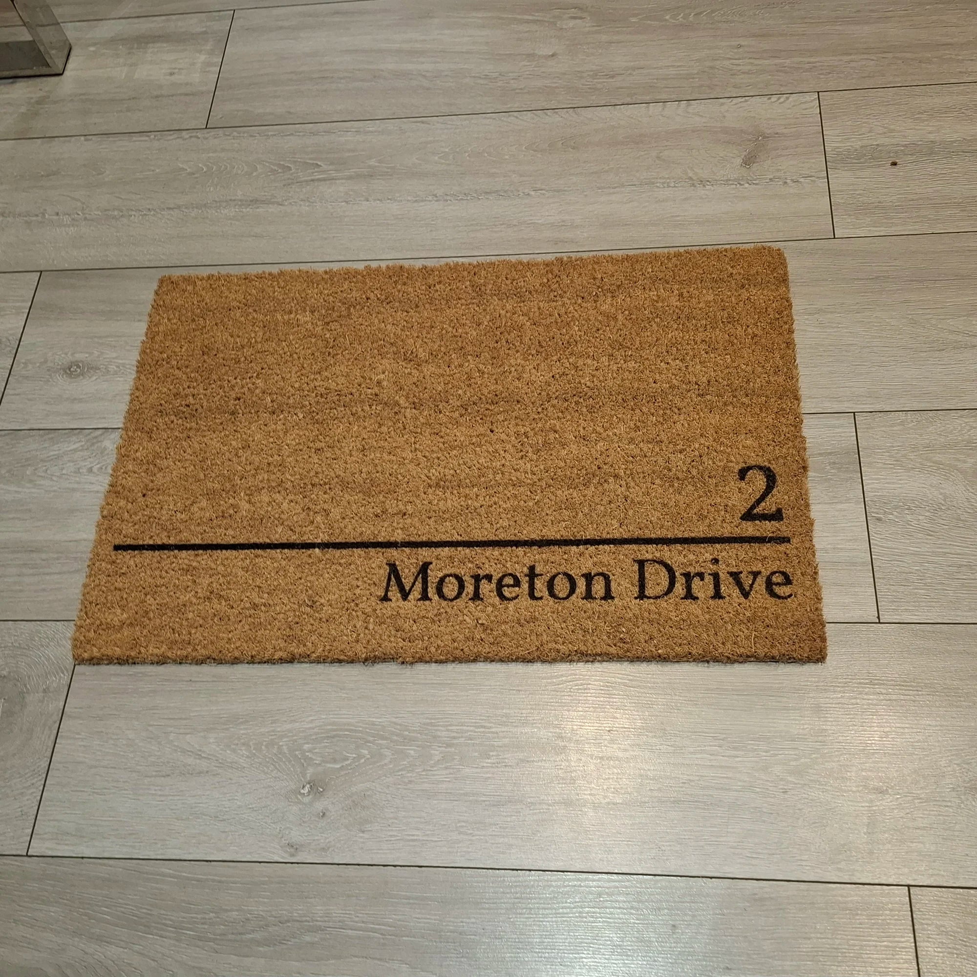 House Number and Name Personalised Doormat