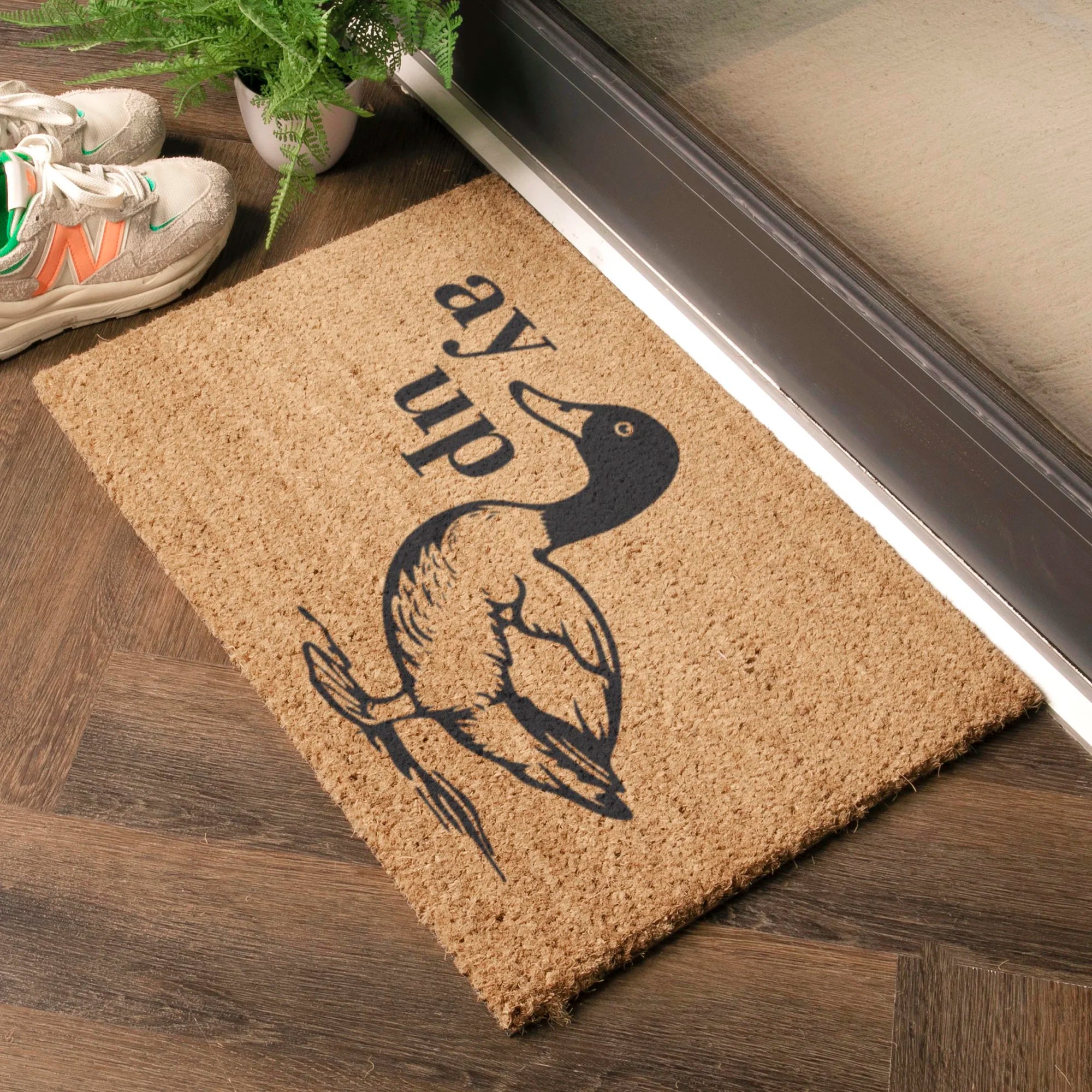 Ay Up Duck Doormat