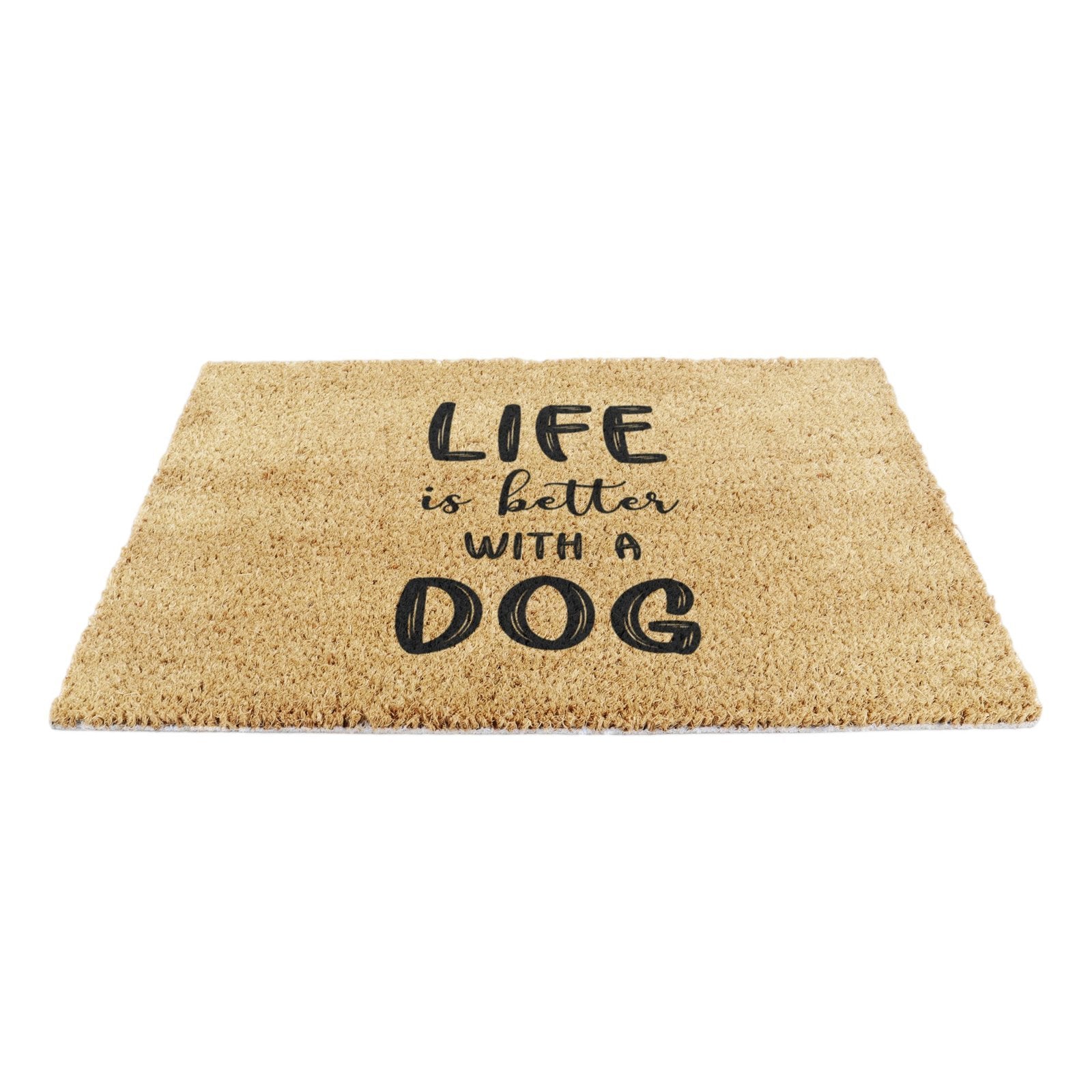 Life Is Better With A Dog Doormat (60 x 40cm)