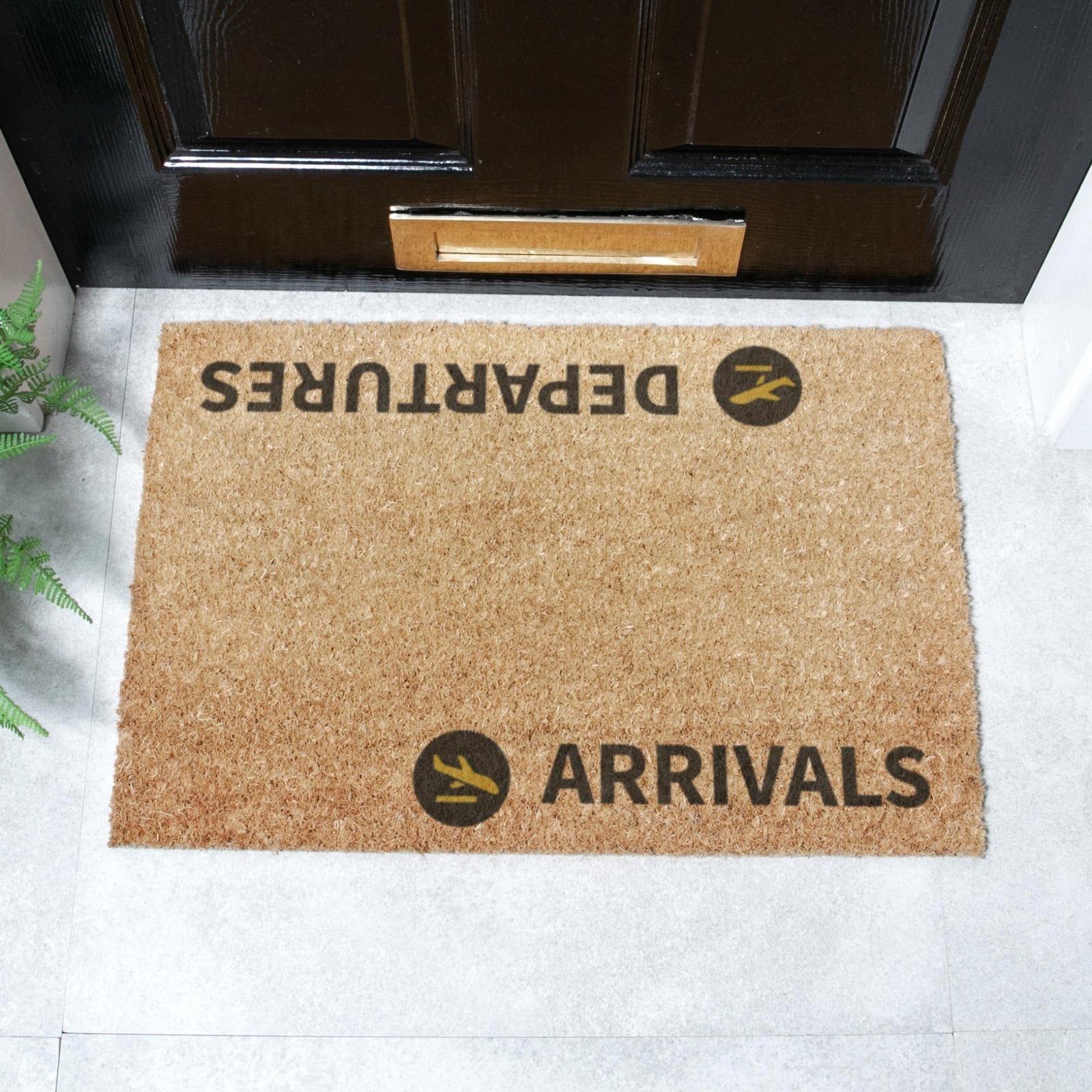 Arrivals & Departures Doormat