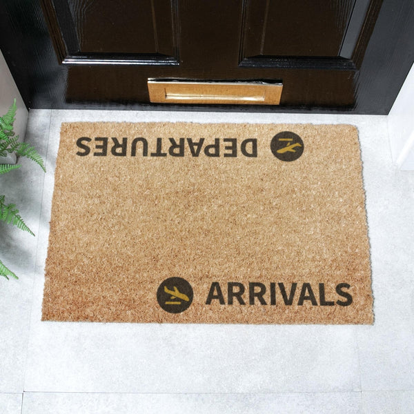 Arrivals & Departures Doormat