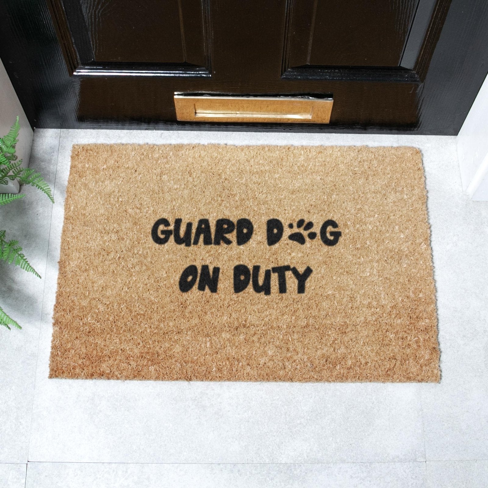 Guard Dog On Duty Doormat