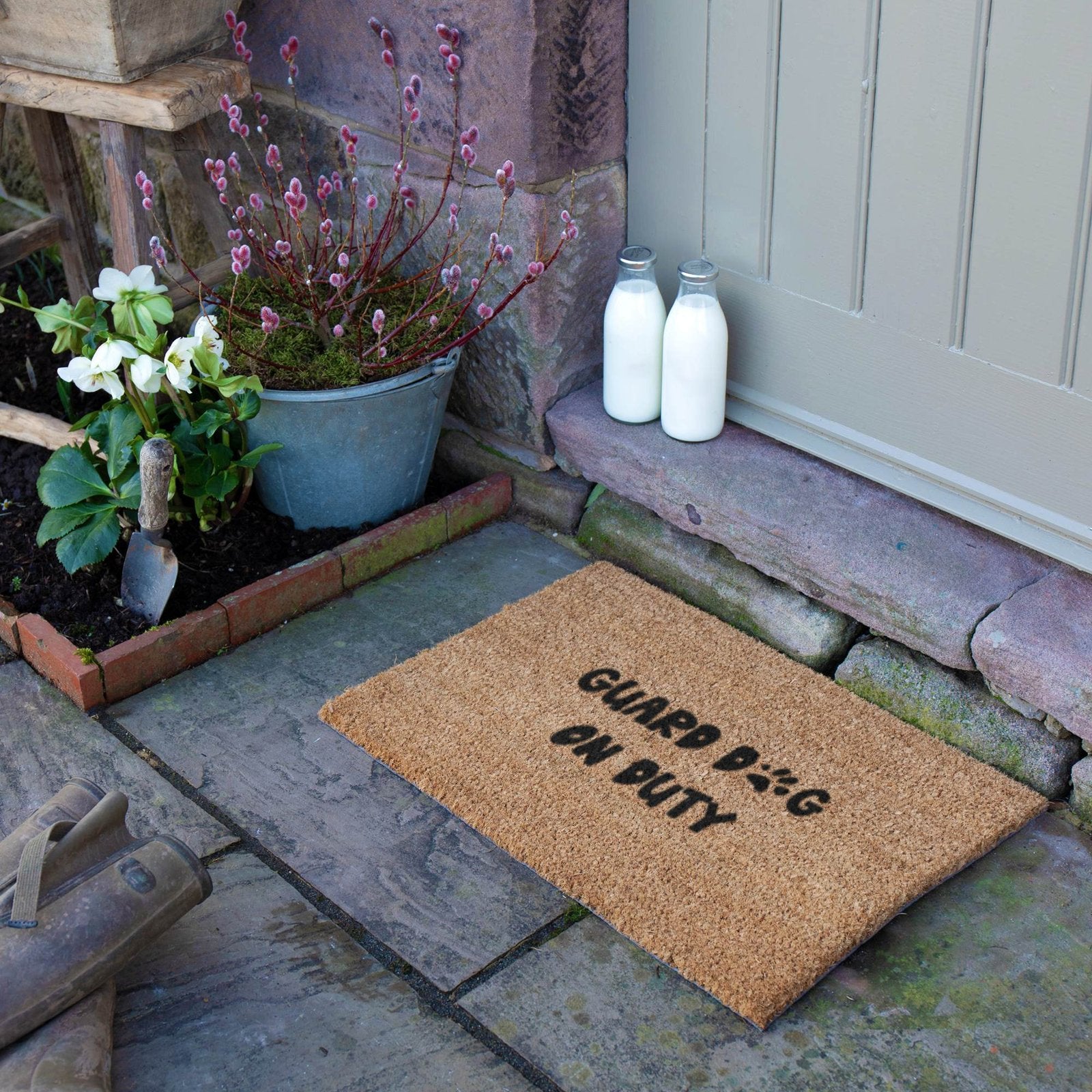 Guard Dog On Duty Doormat