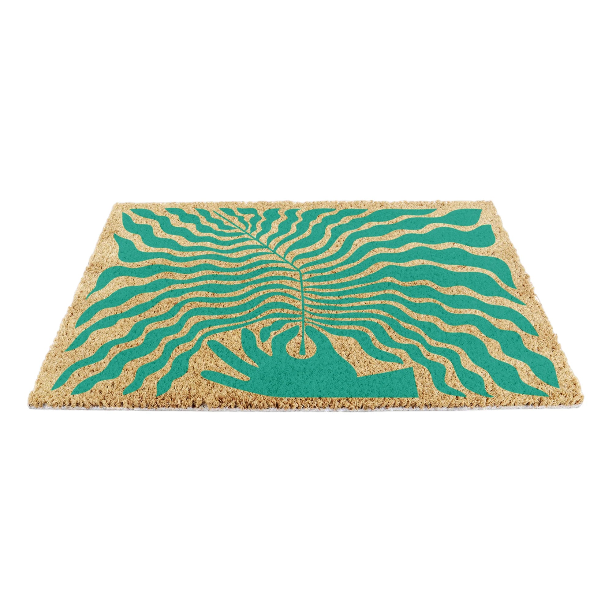 Elizabeth Olwen Hand Leaf Coir Doormat