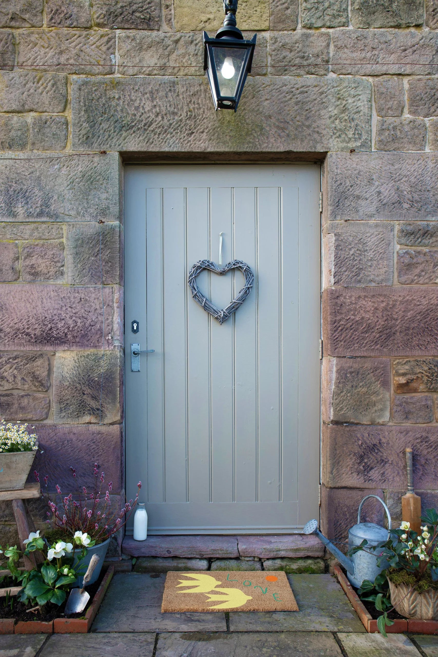 Elizabeth Olwen Swan Love Coir Doormat