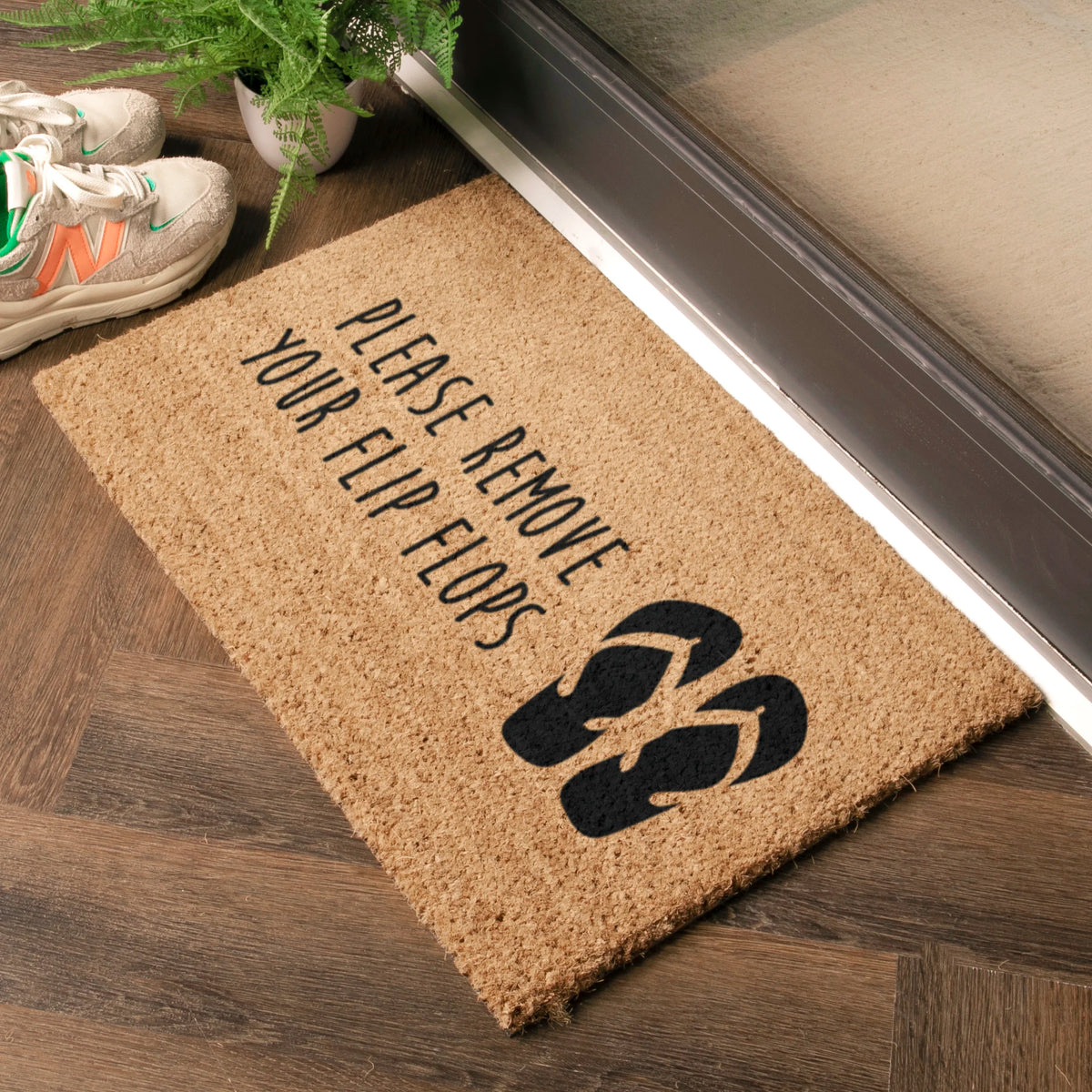Please Remove Your Flip Flops Doormat