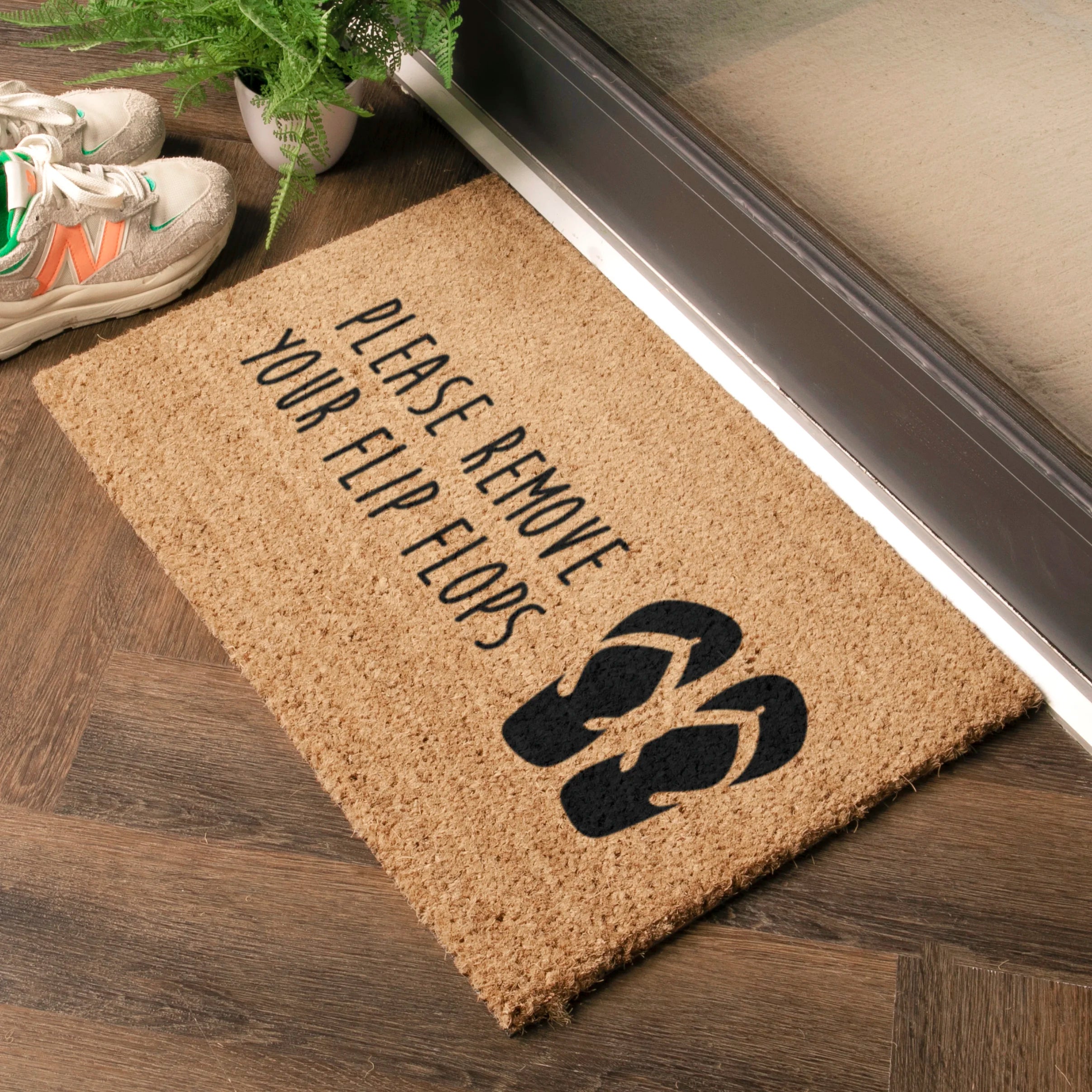 Please Remove Your Flip Flops Doormat
