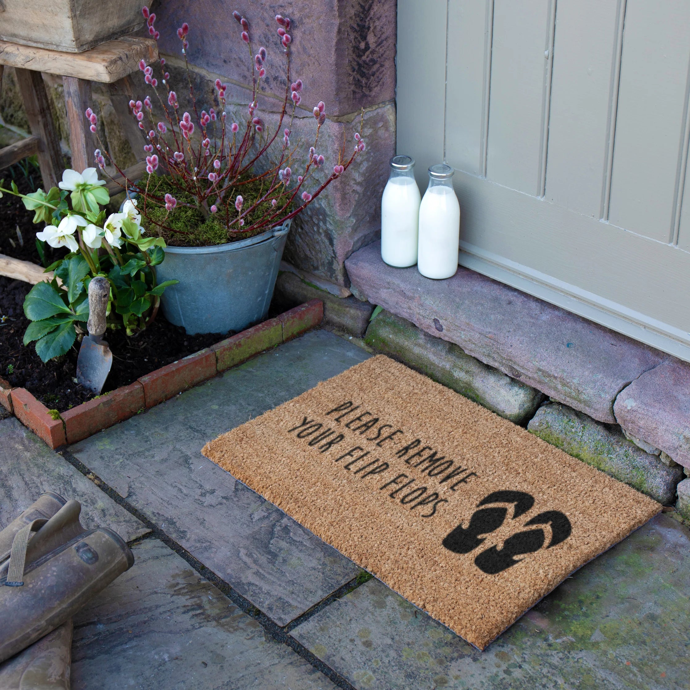 Please Remove Your Flip Flops Doormat