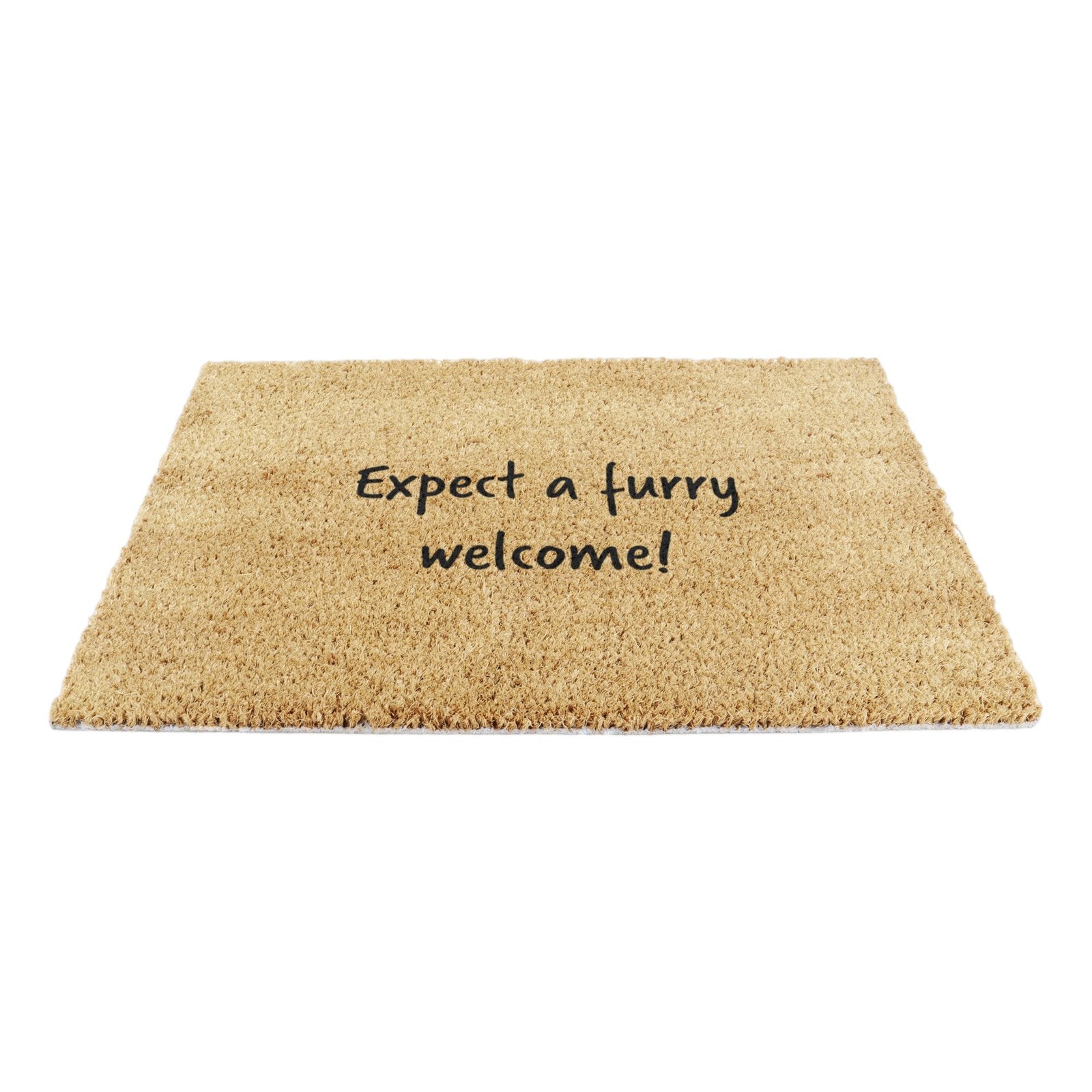 Expect a furry welcome Doormat