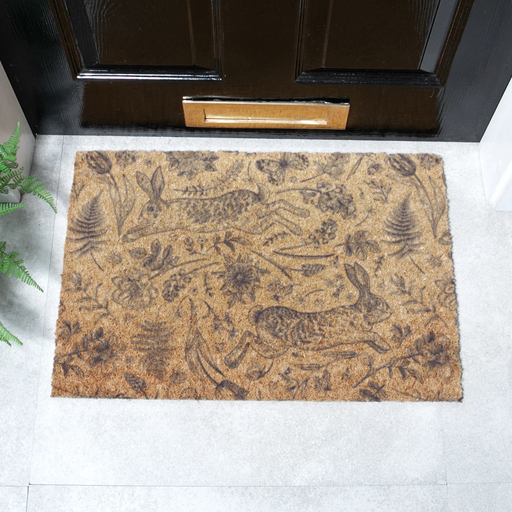 Hare Print Doormat