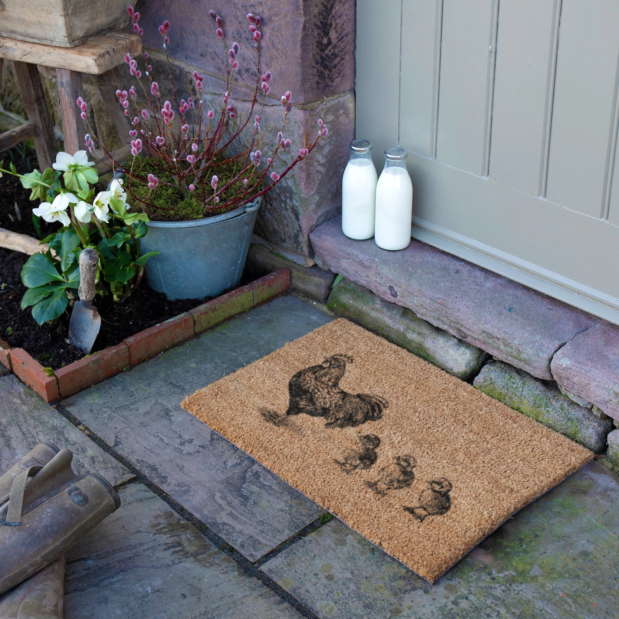 Chickens and Chicks Doormat