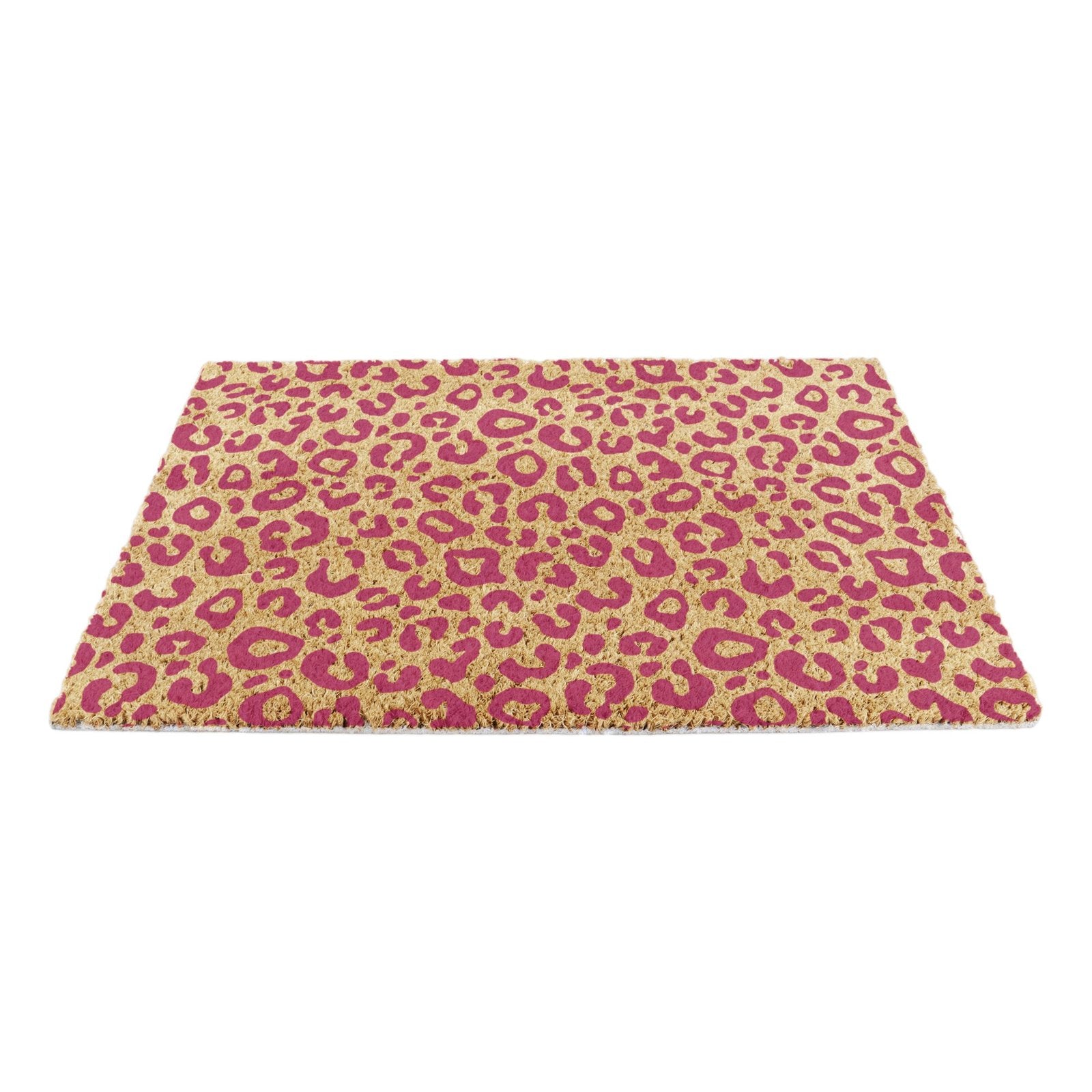 Pink Leopard Print Doormat (60 x 40cm)
