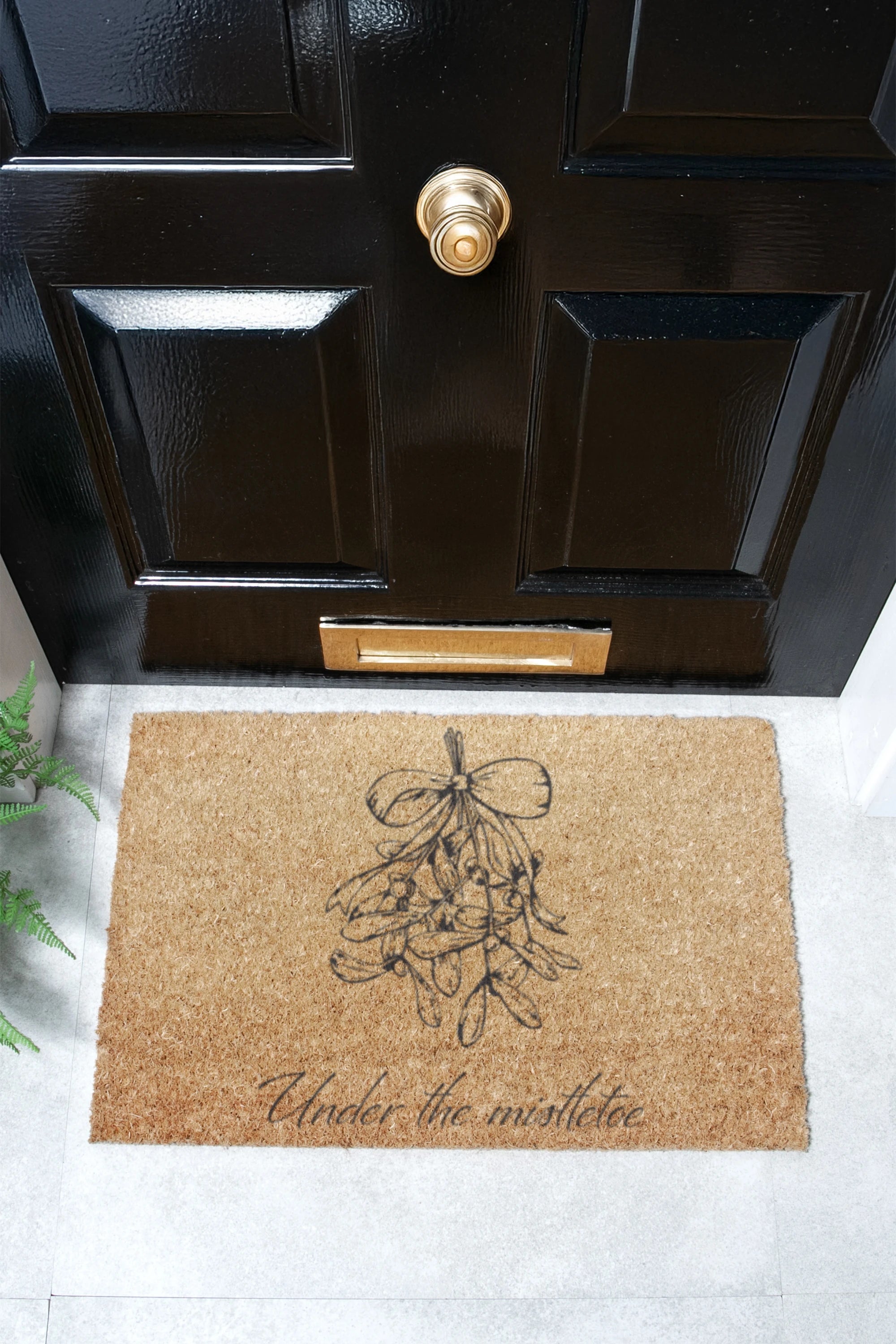 Mistletoe Lines Doormat