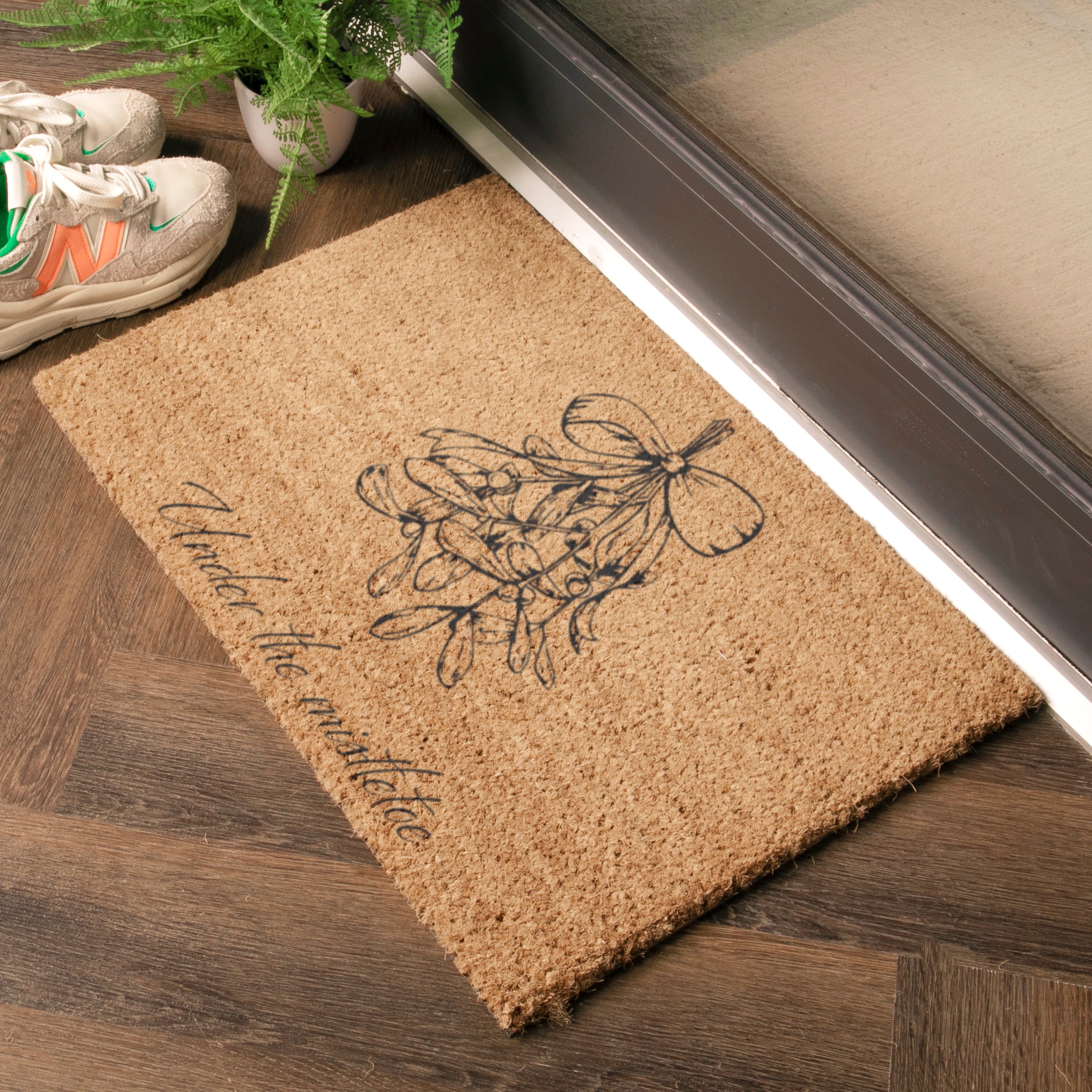 Mistletoe Lines Doormat