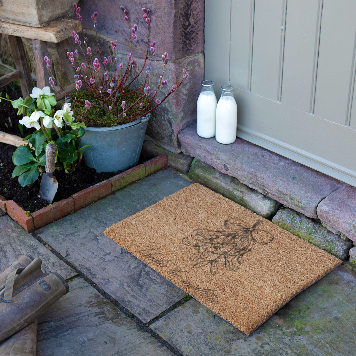 Mistletoe Doormat
