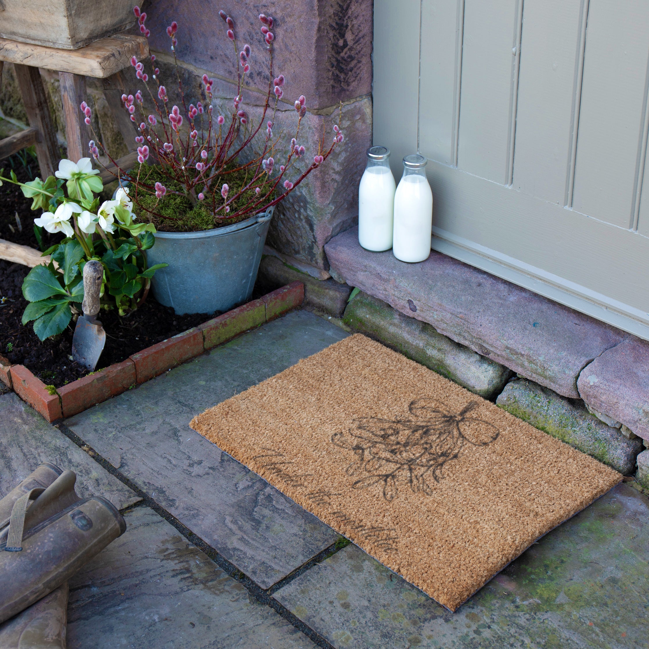Mistletoe Lines Doormat