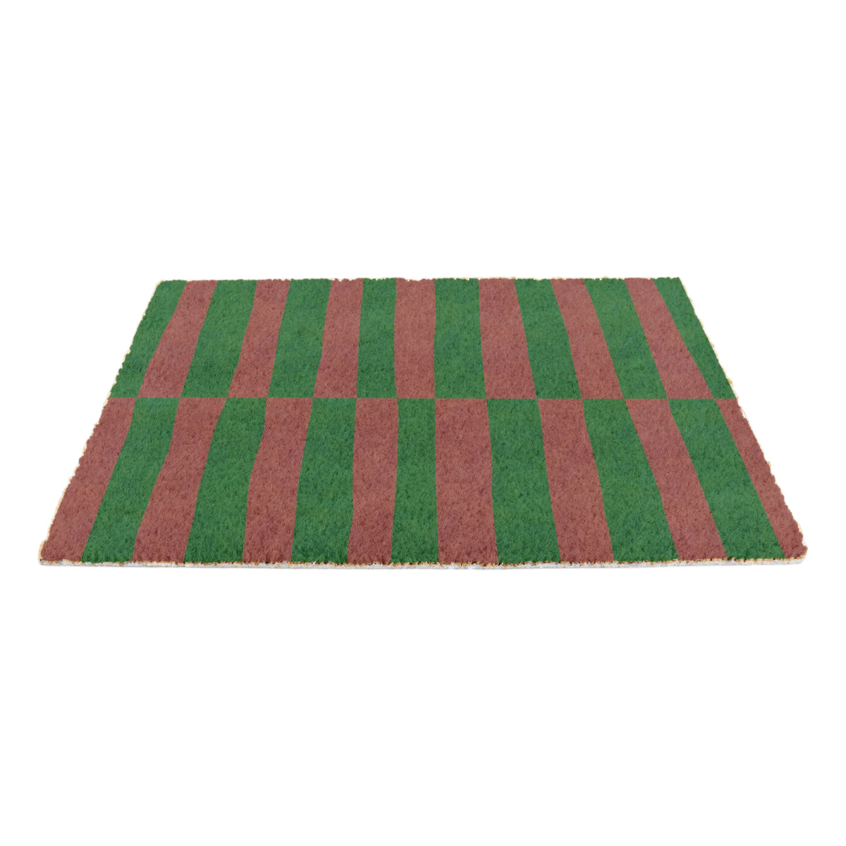 Pink & Green Half Stripes Doormat