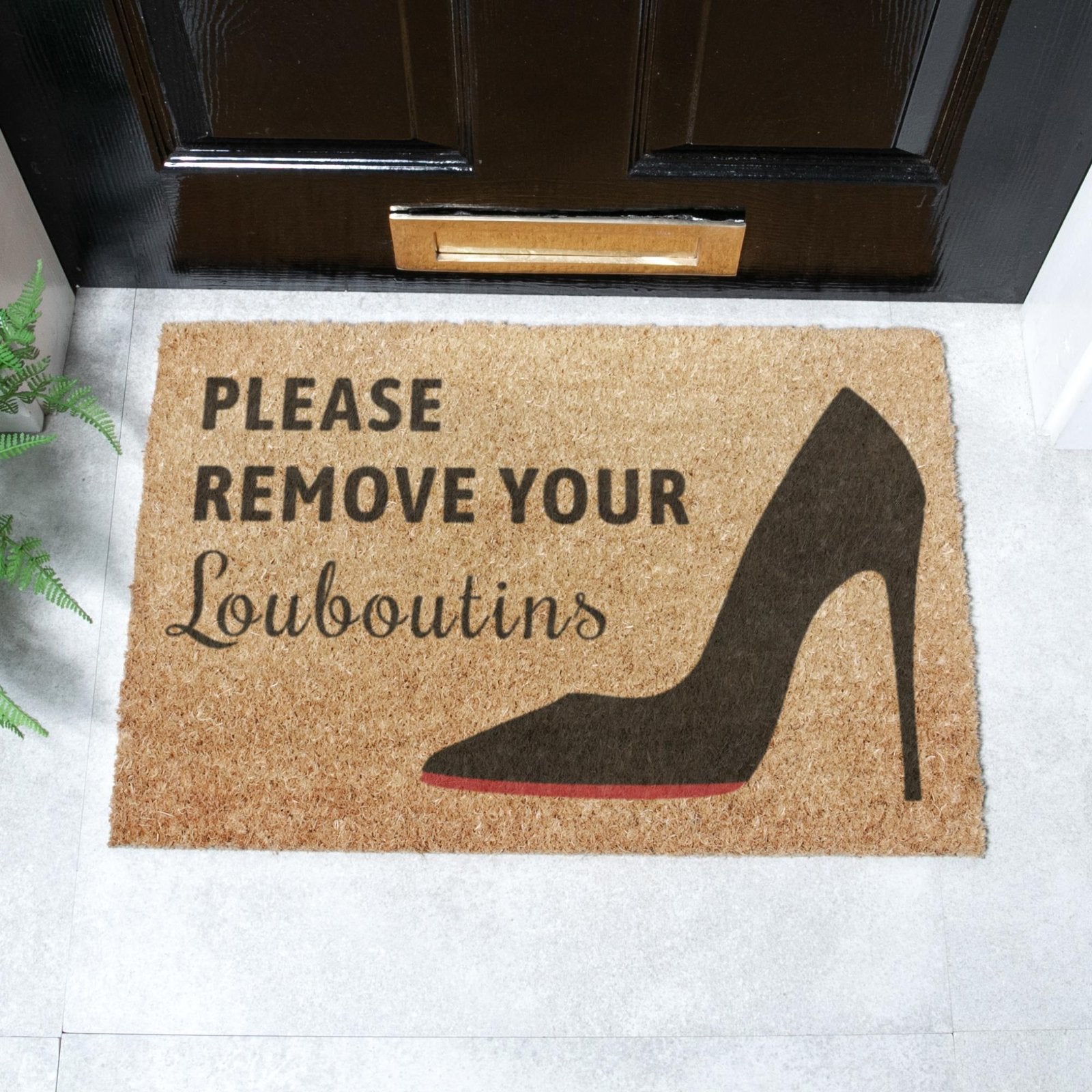 Please Remove Your Louboutins Doormat