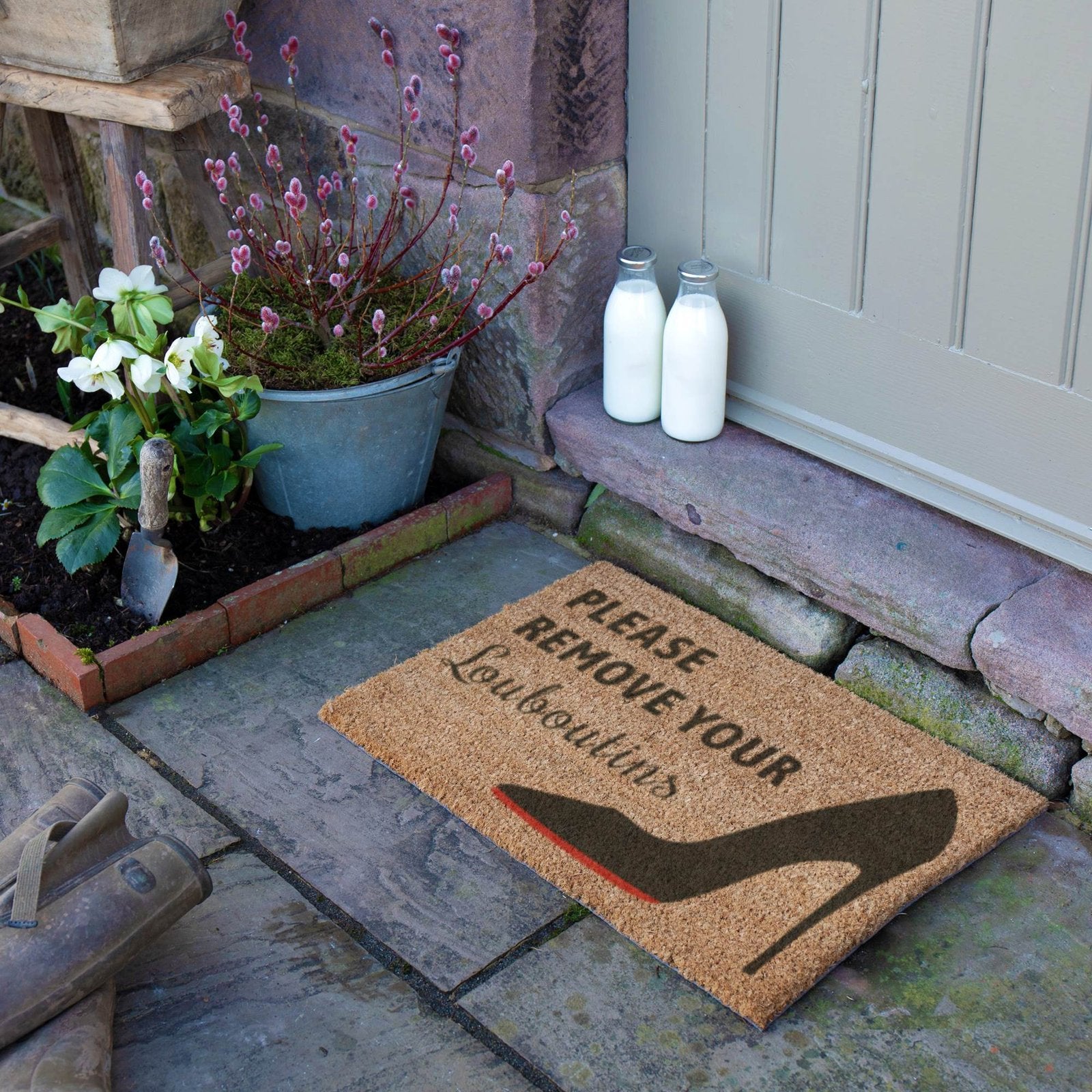 Please Remove Your Louboutins Doormat