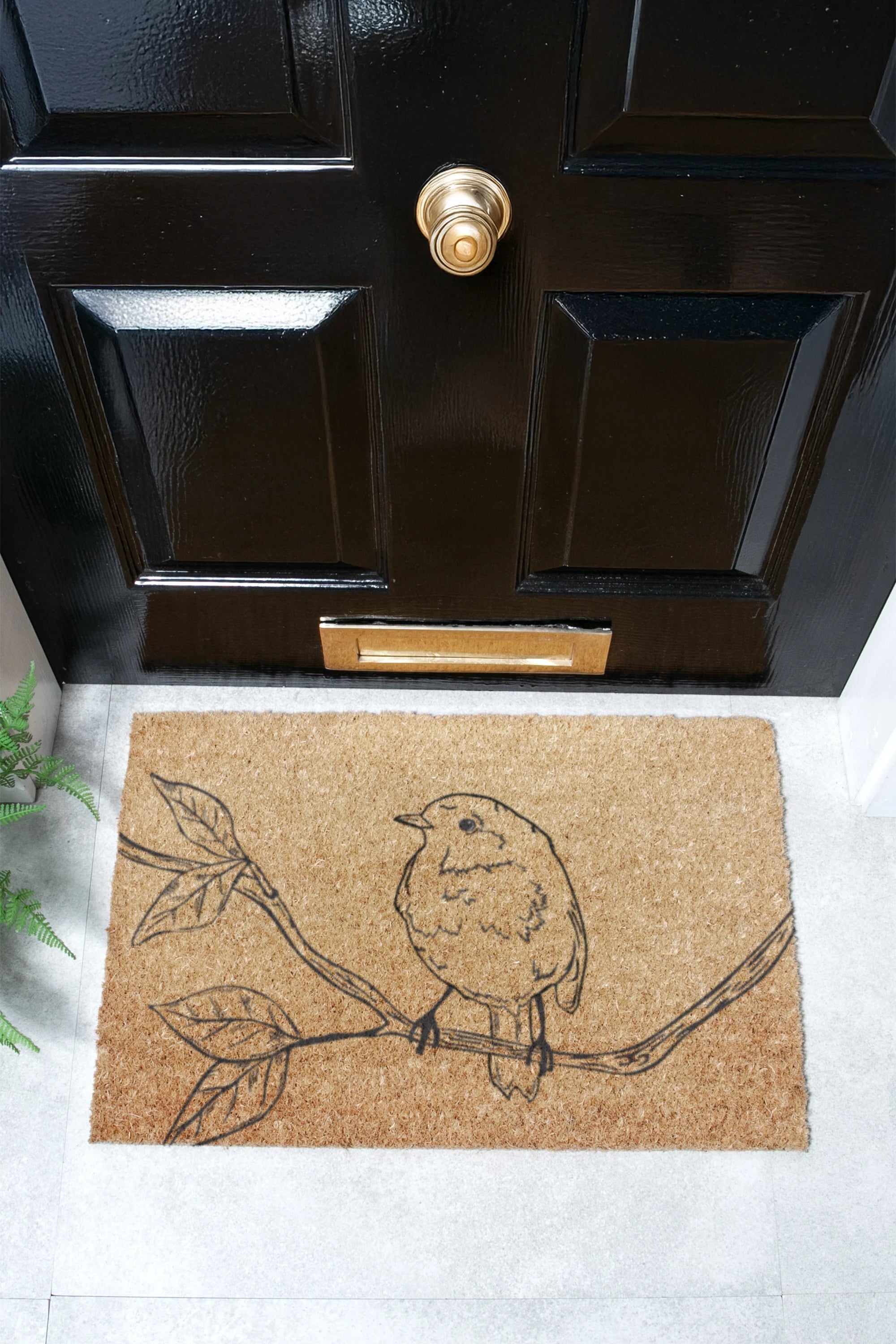 Pencil Robin Doormat