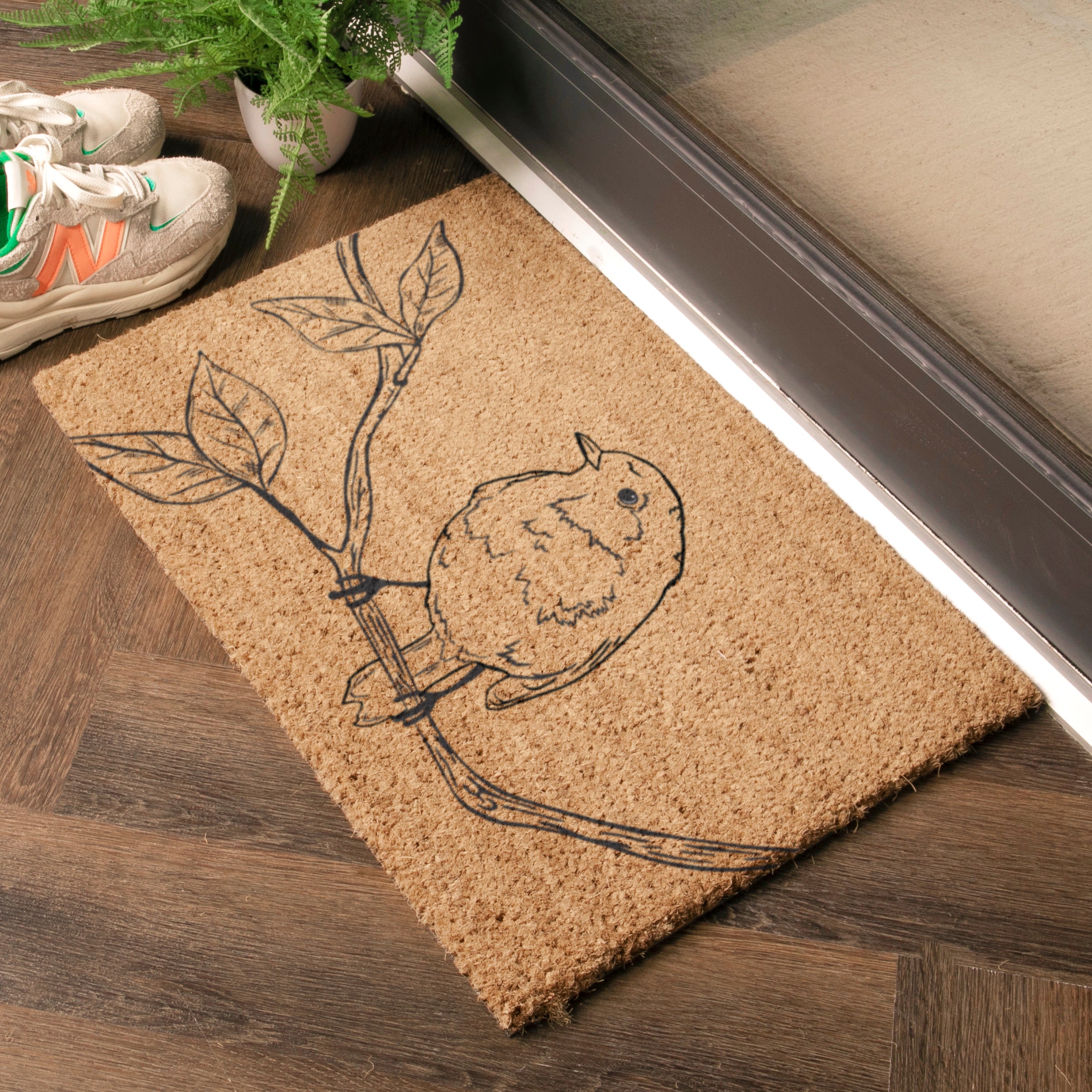 Pencil Robin Doormat