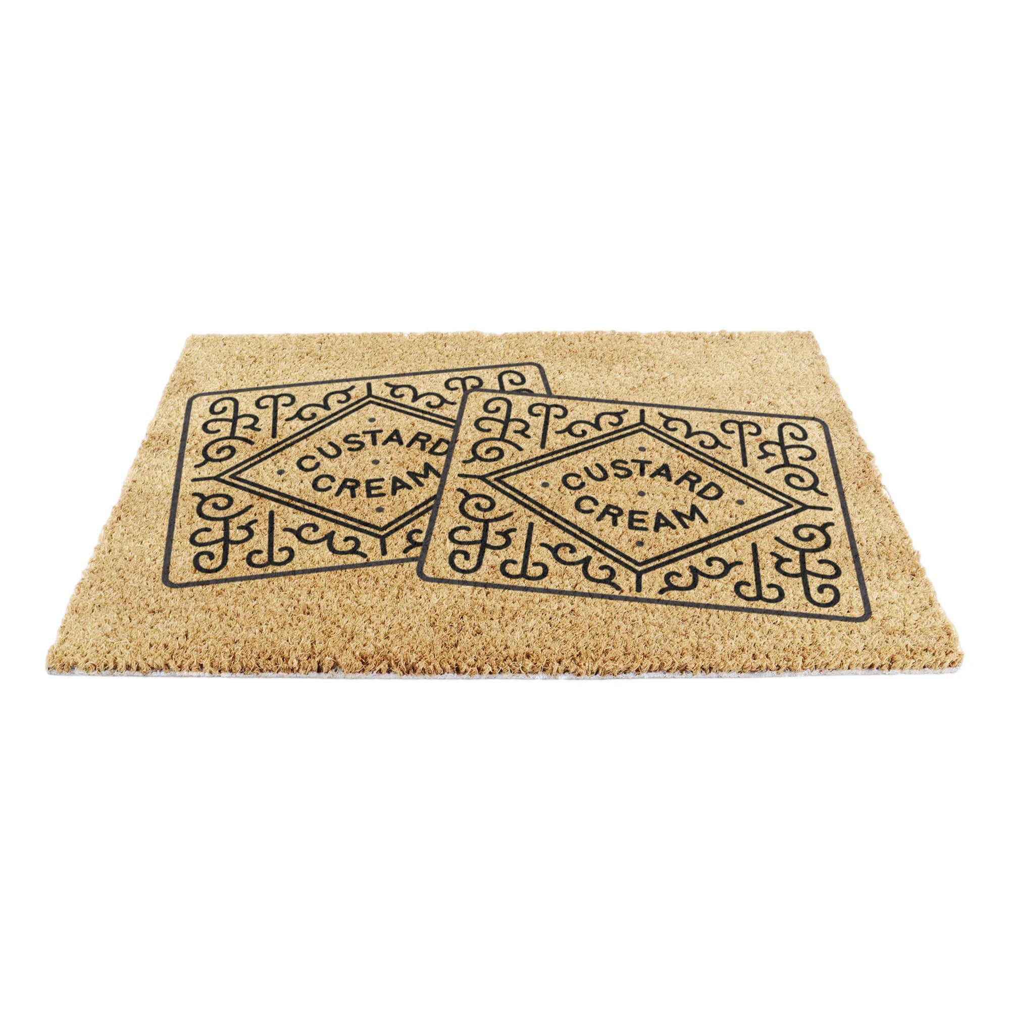 Two Custard Creams Coir Doormat