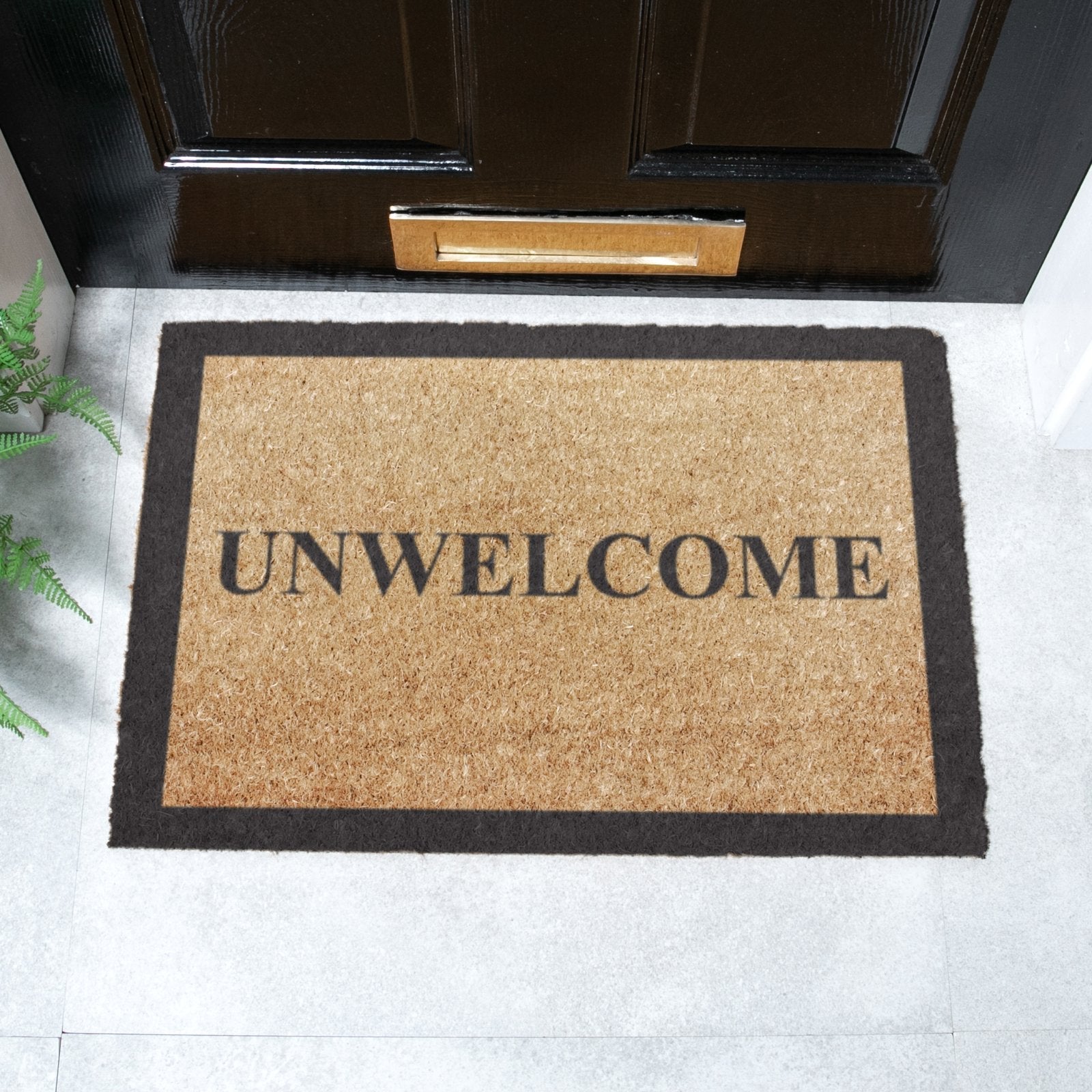 Unwelcome Coir Doormat