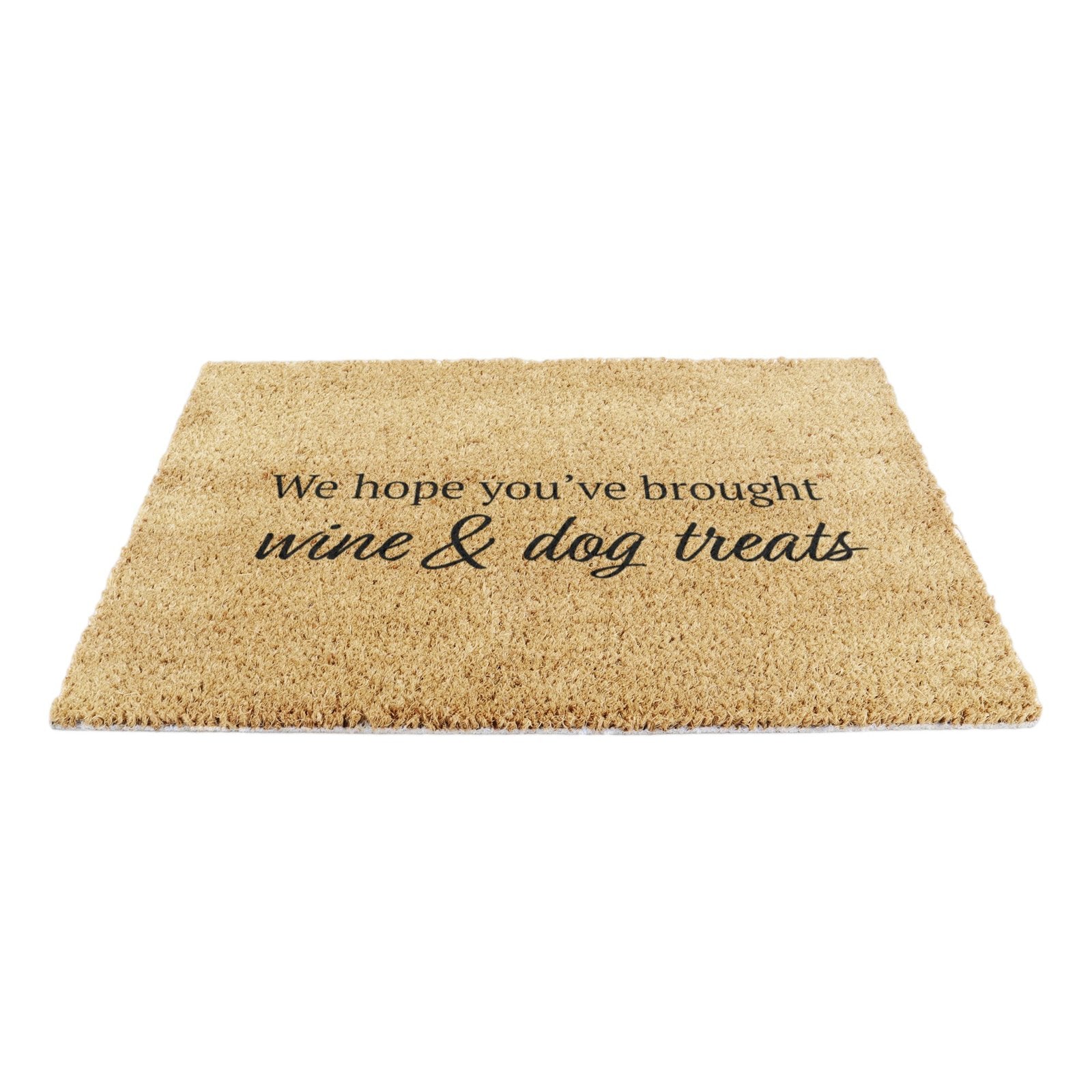 Wine and Dog Treats Doormat