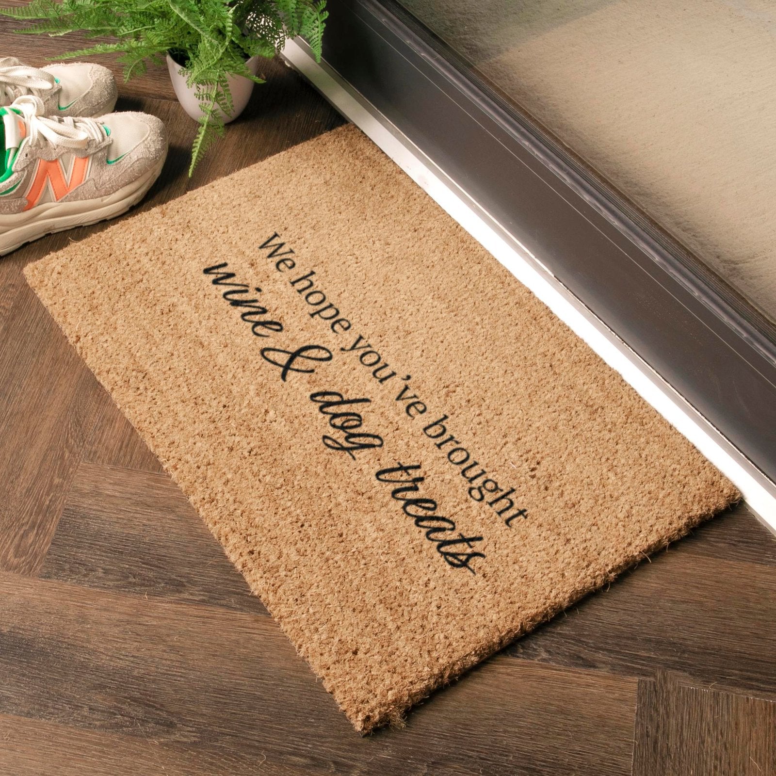 Wine and Dog Treats Doormat