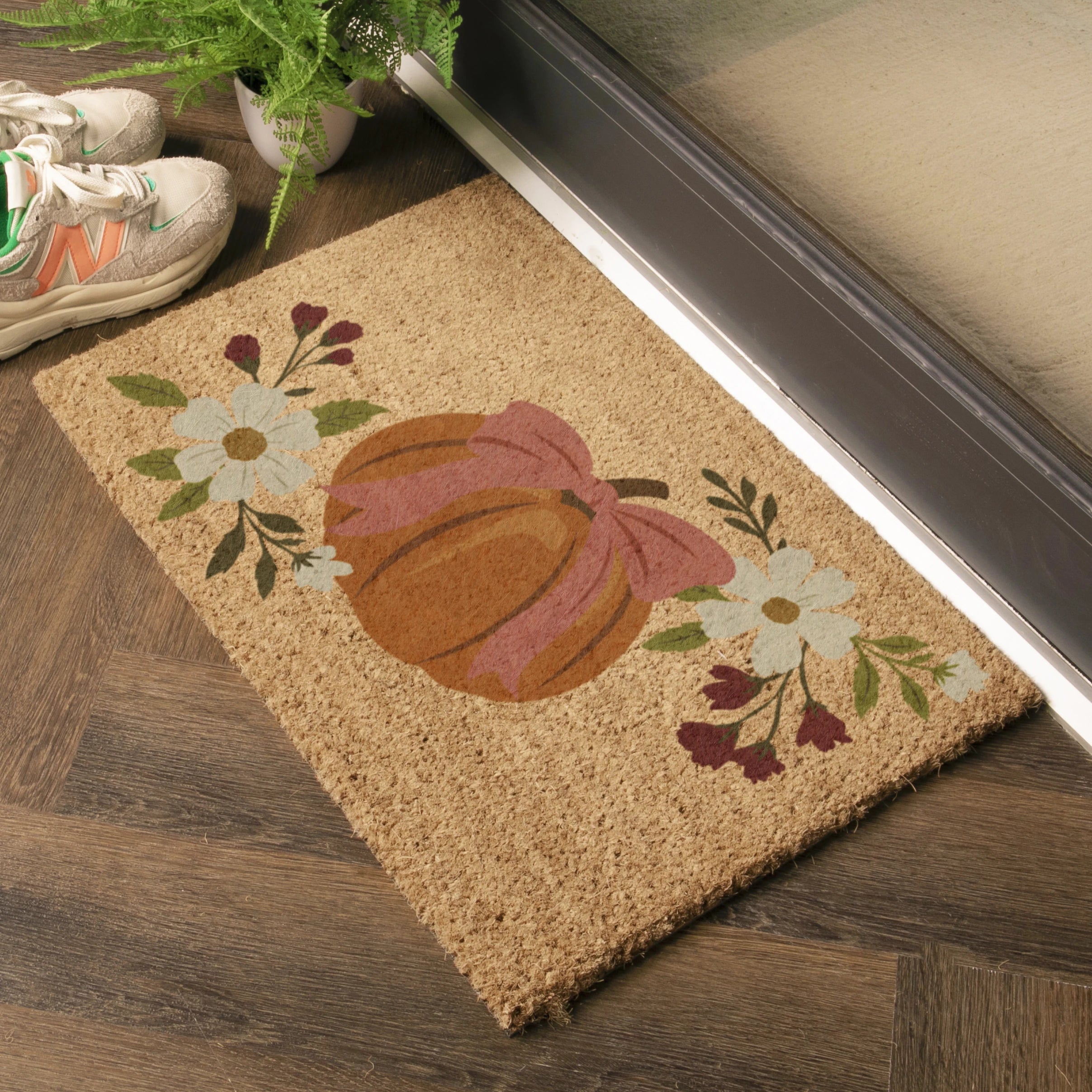 Pumpkin Bow Doormat (60x40cm)