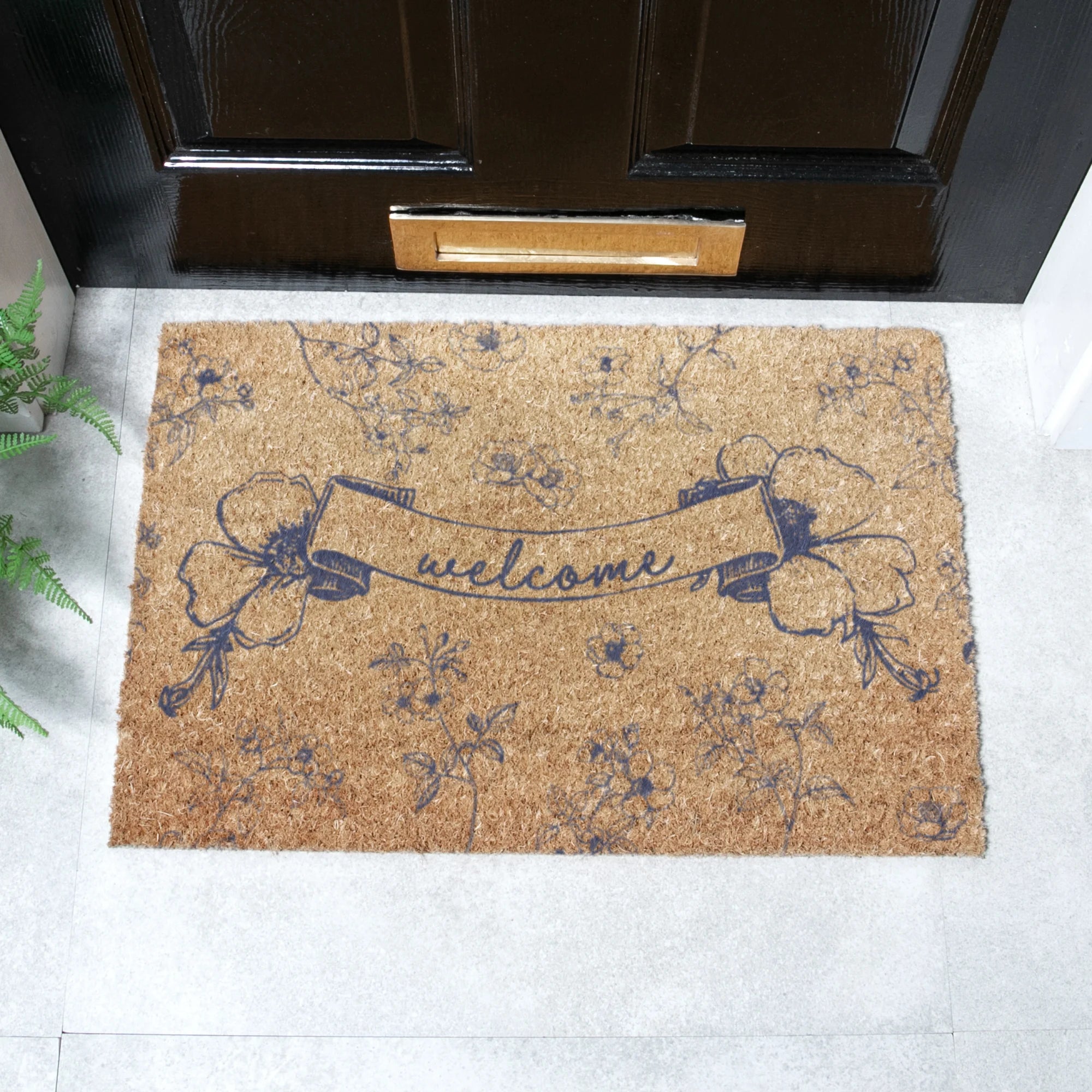 Welcome Chinoiserie Doormat
