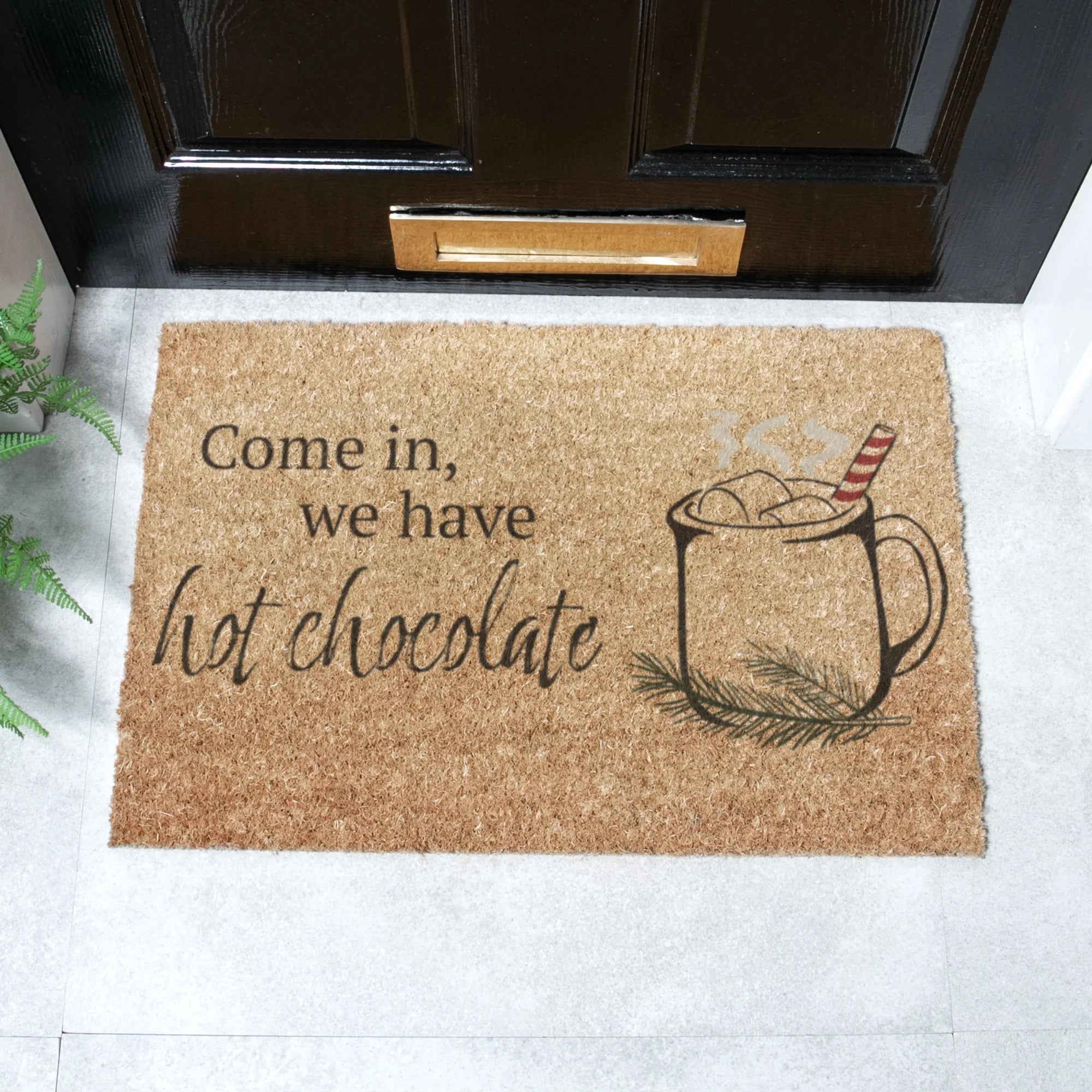 Come In, We Have Hot Chocolate Doormat