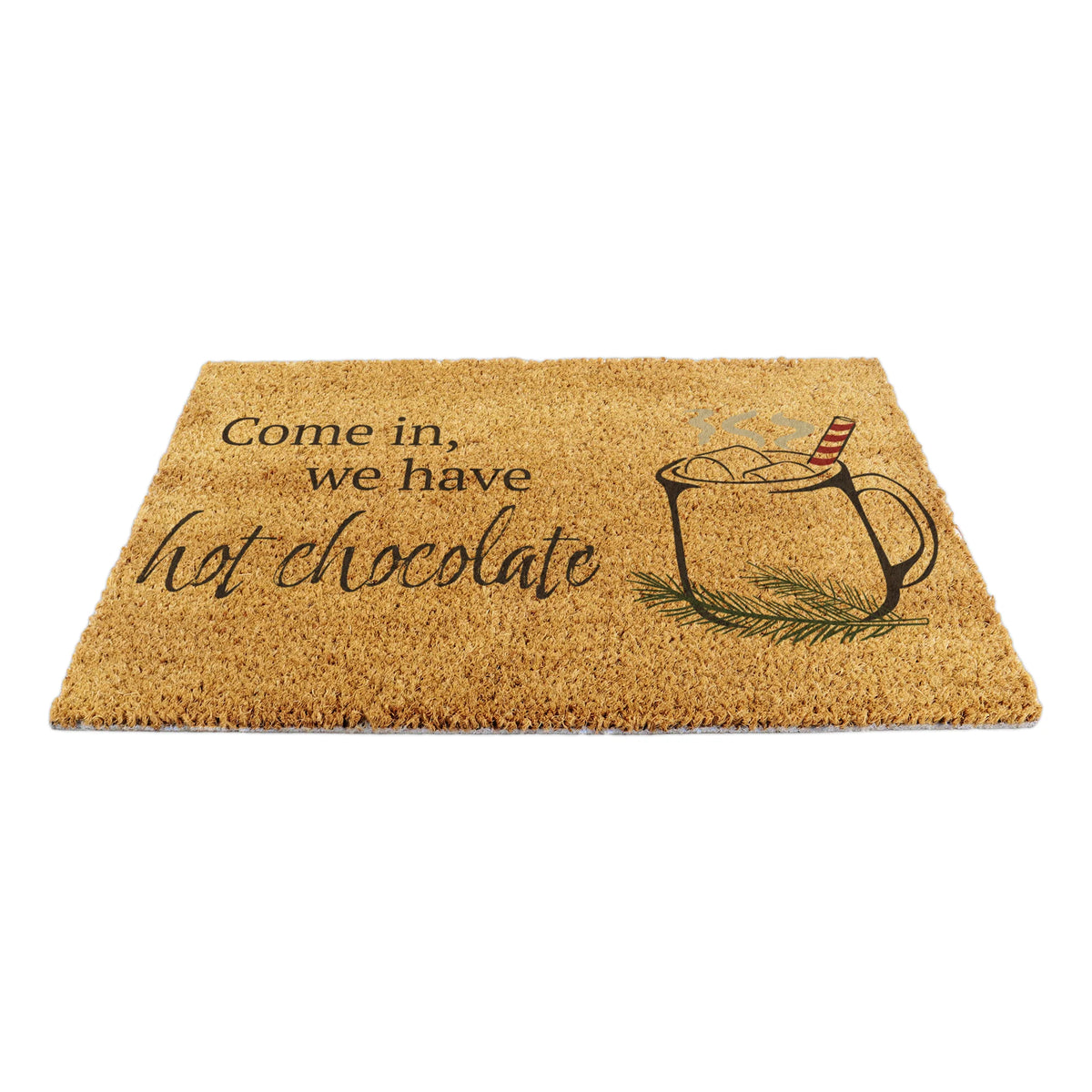 Come In, We Have Hot Chocolate Coir Doormat