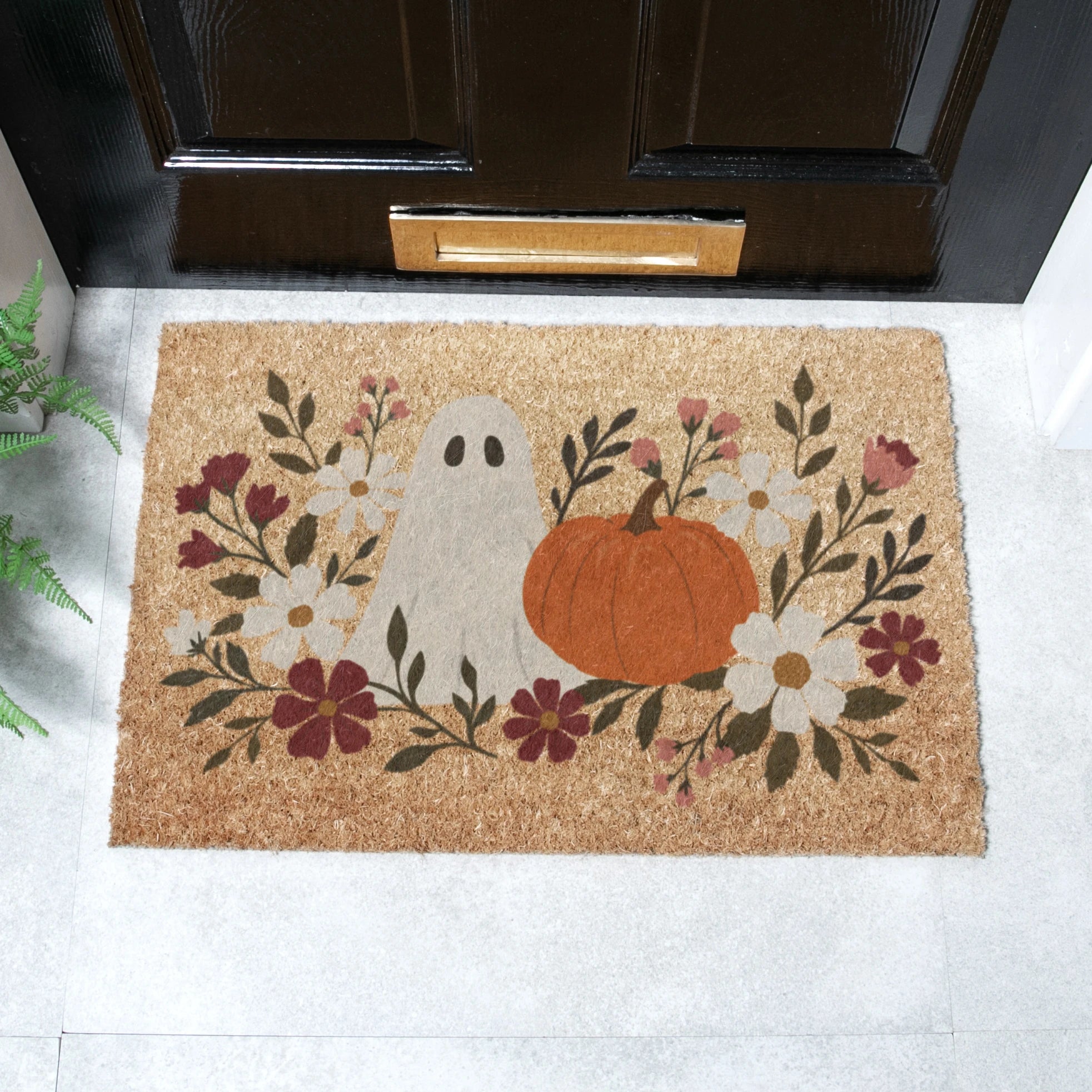 Ghost Floral Doormat (60x40cm)