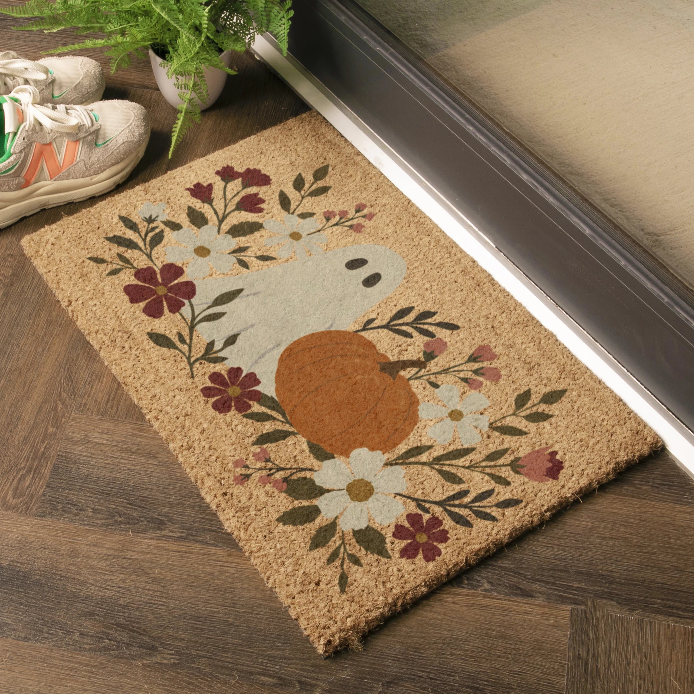 Ghost Floral Doormat (60x40cm)