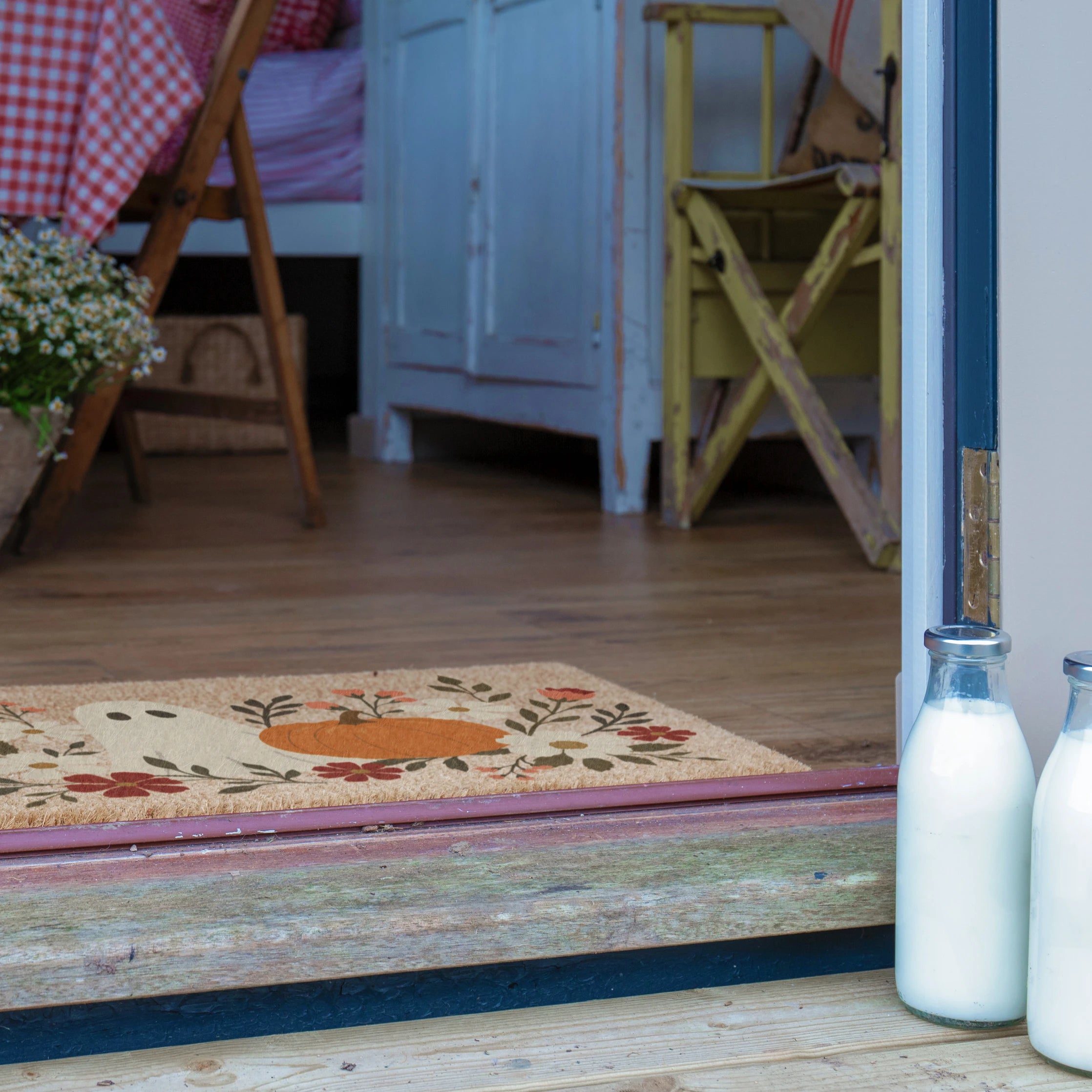 Ghost Floral Doormat (60x40cm)