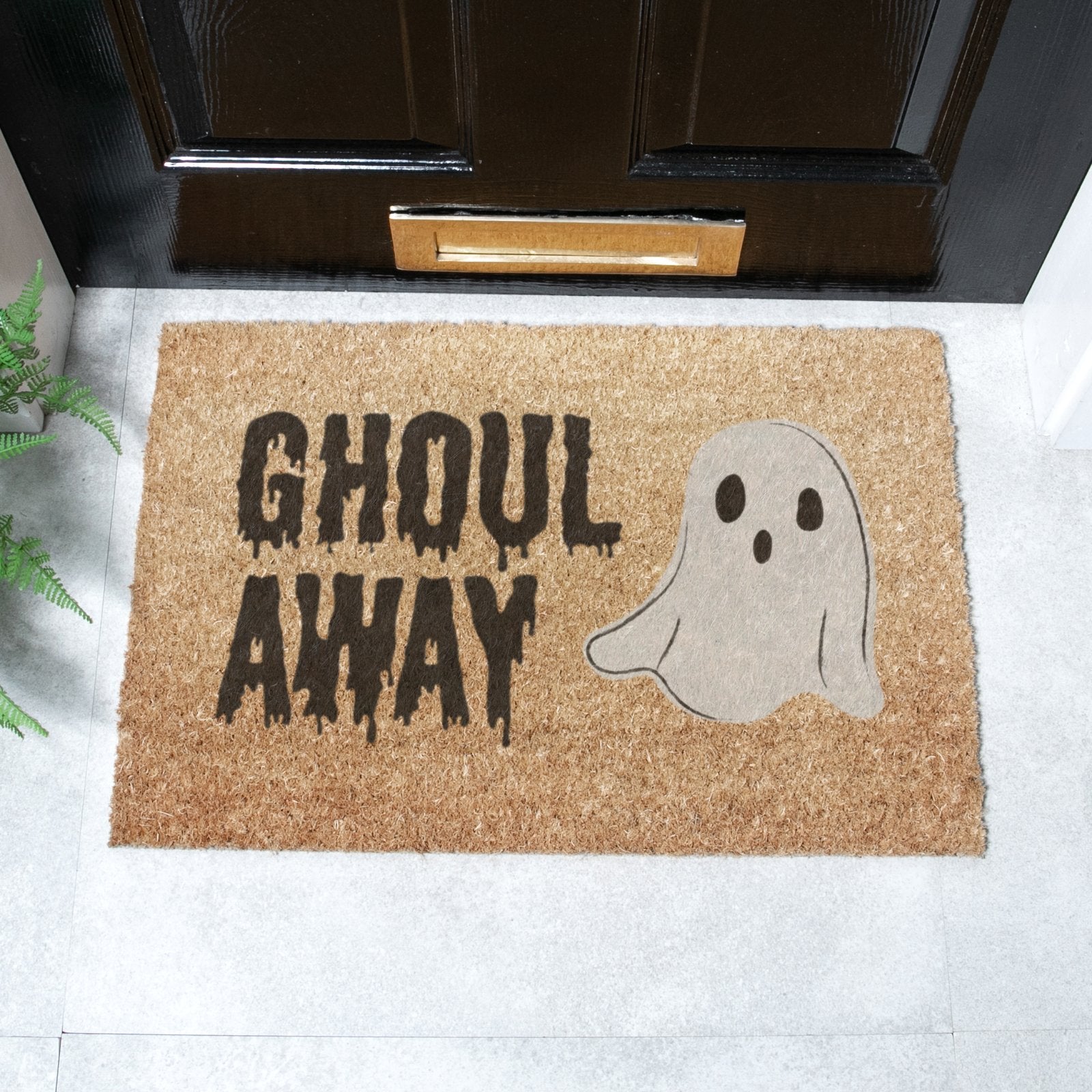 Ghoul Away Coir Doormat
