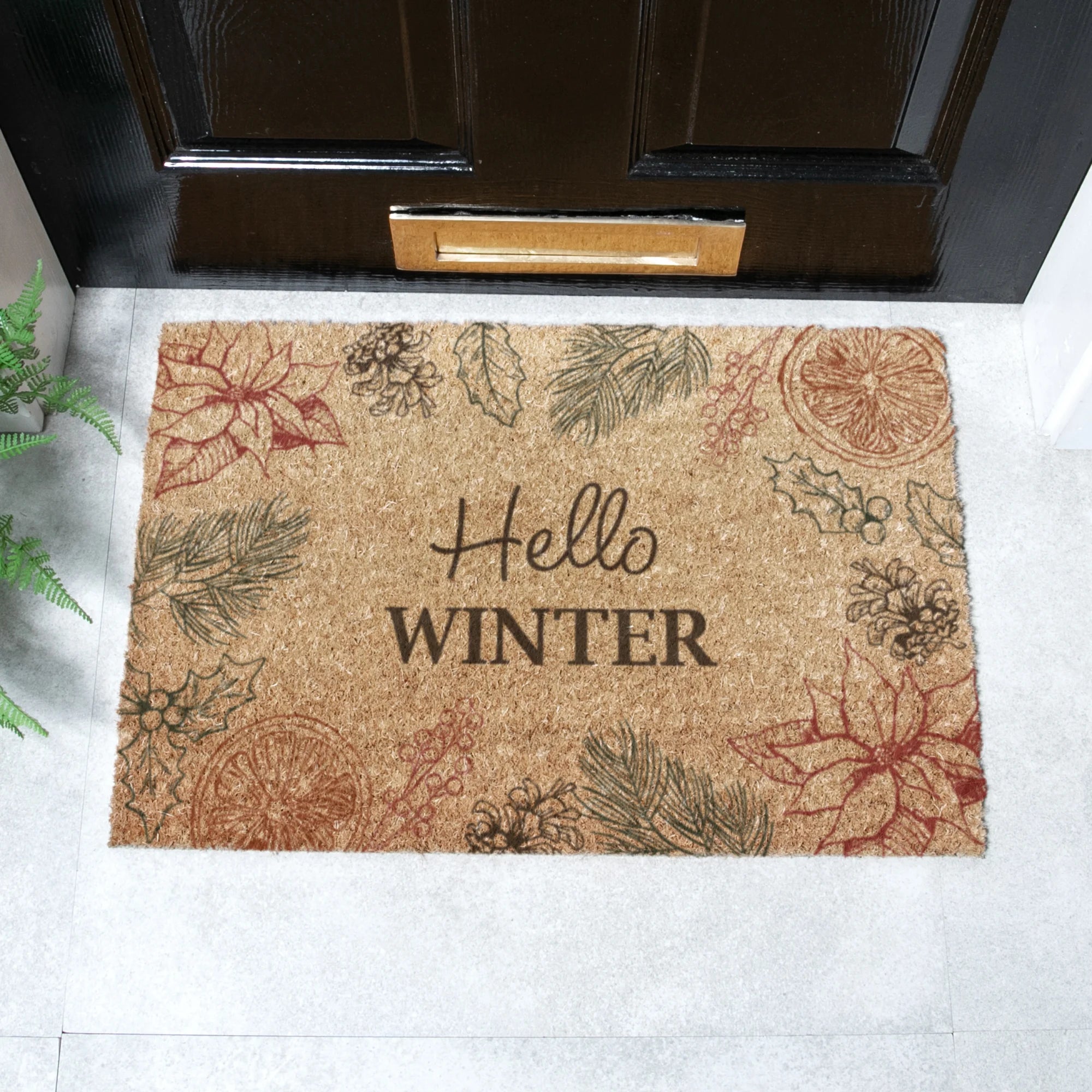 Hello Winter Doormat