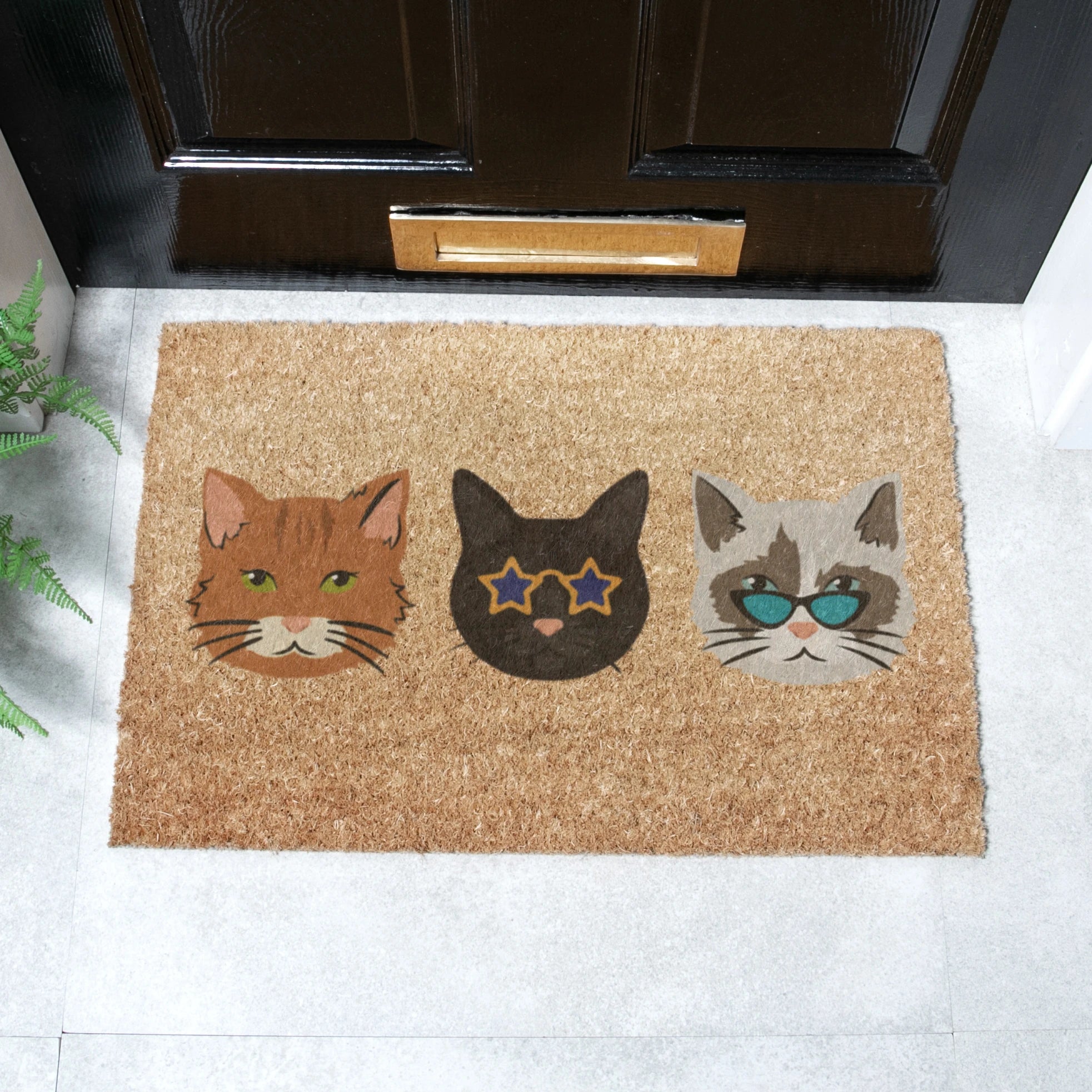 Cool Cats Coir Doormat